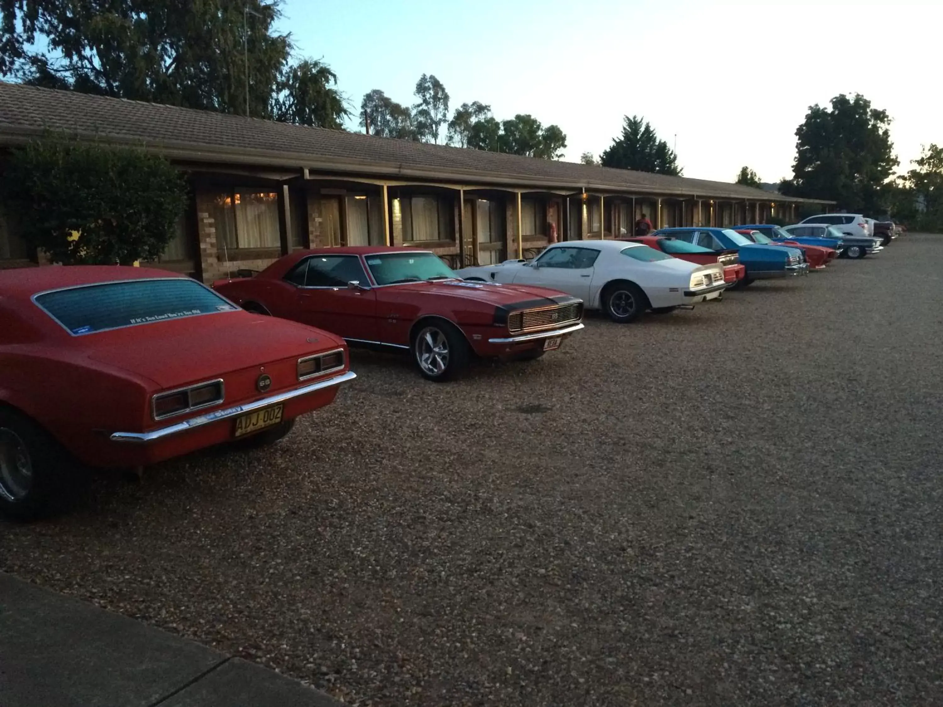 group of guests, Property Building in Tumut Valley Motel