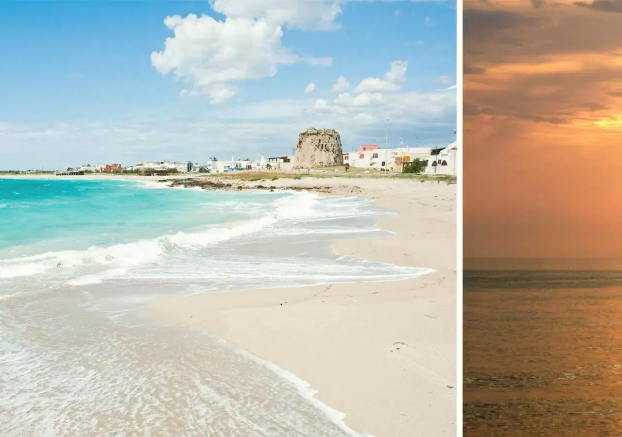 Location, Beach in Blue And Blue City