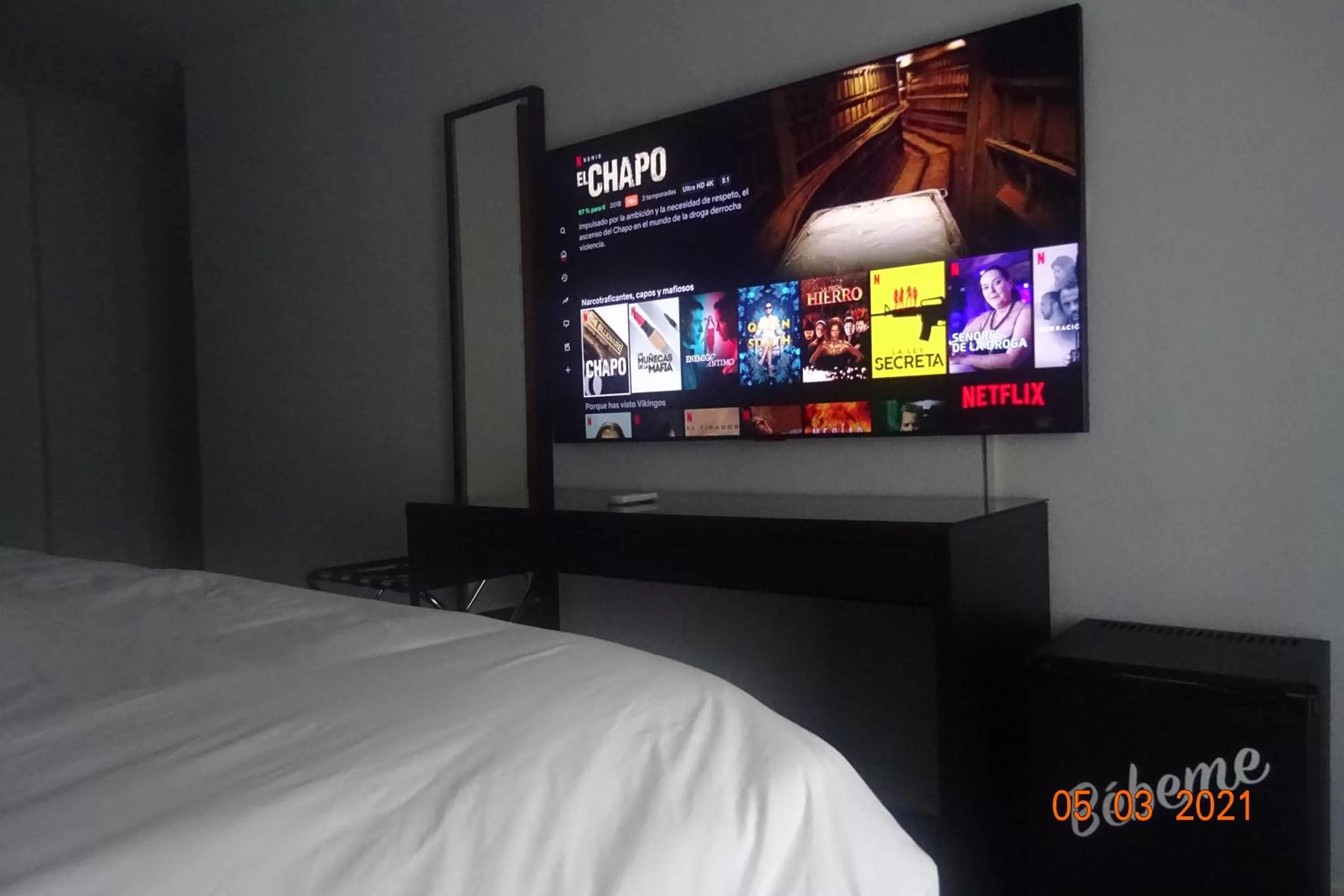 Bed in Hotel Carlos III