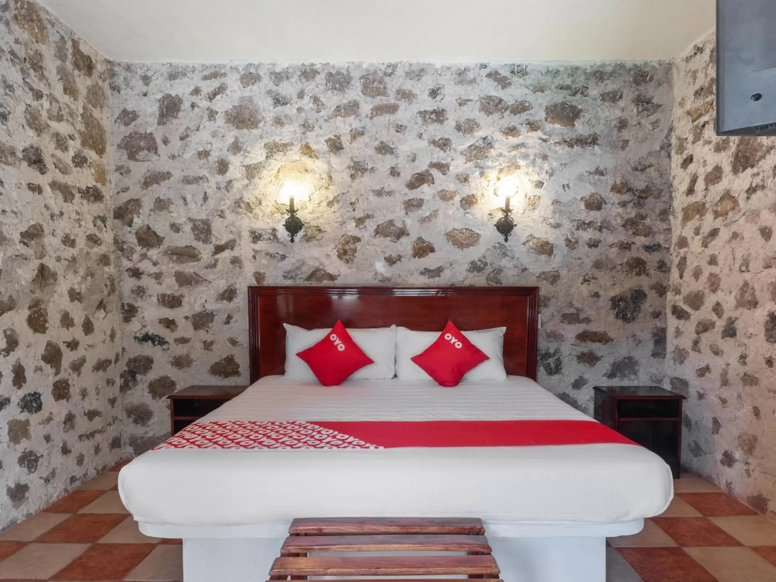 Bed in Rancho Hotel El Carmen