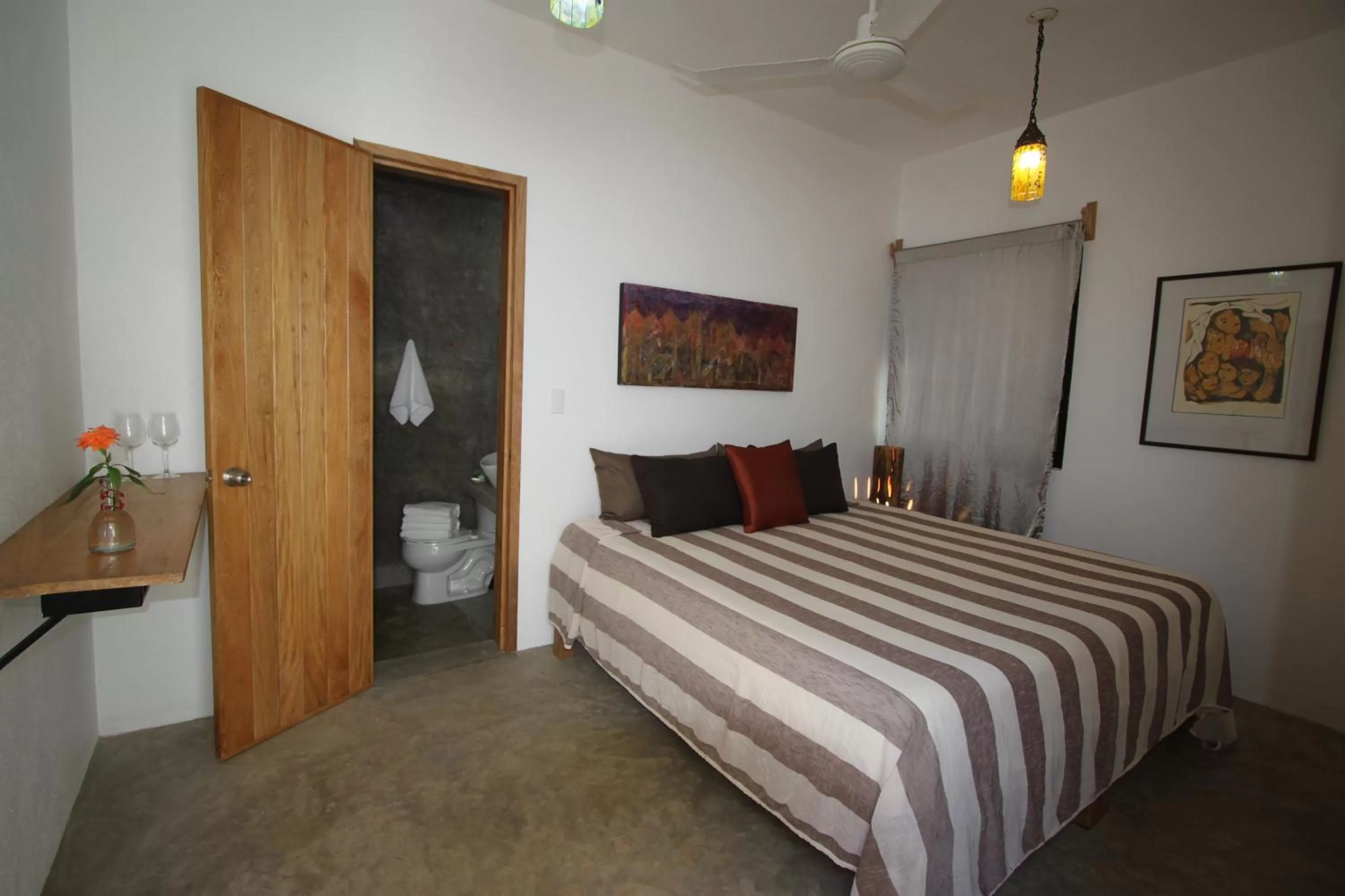 Bed in Hotel Villa Mozart y Macondo