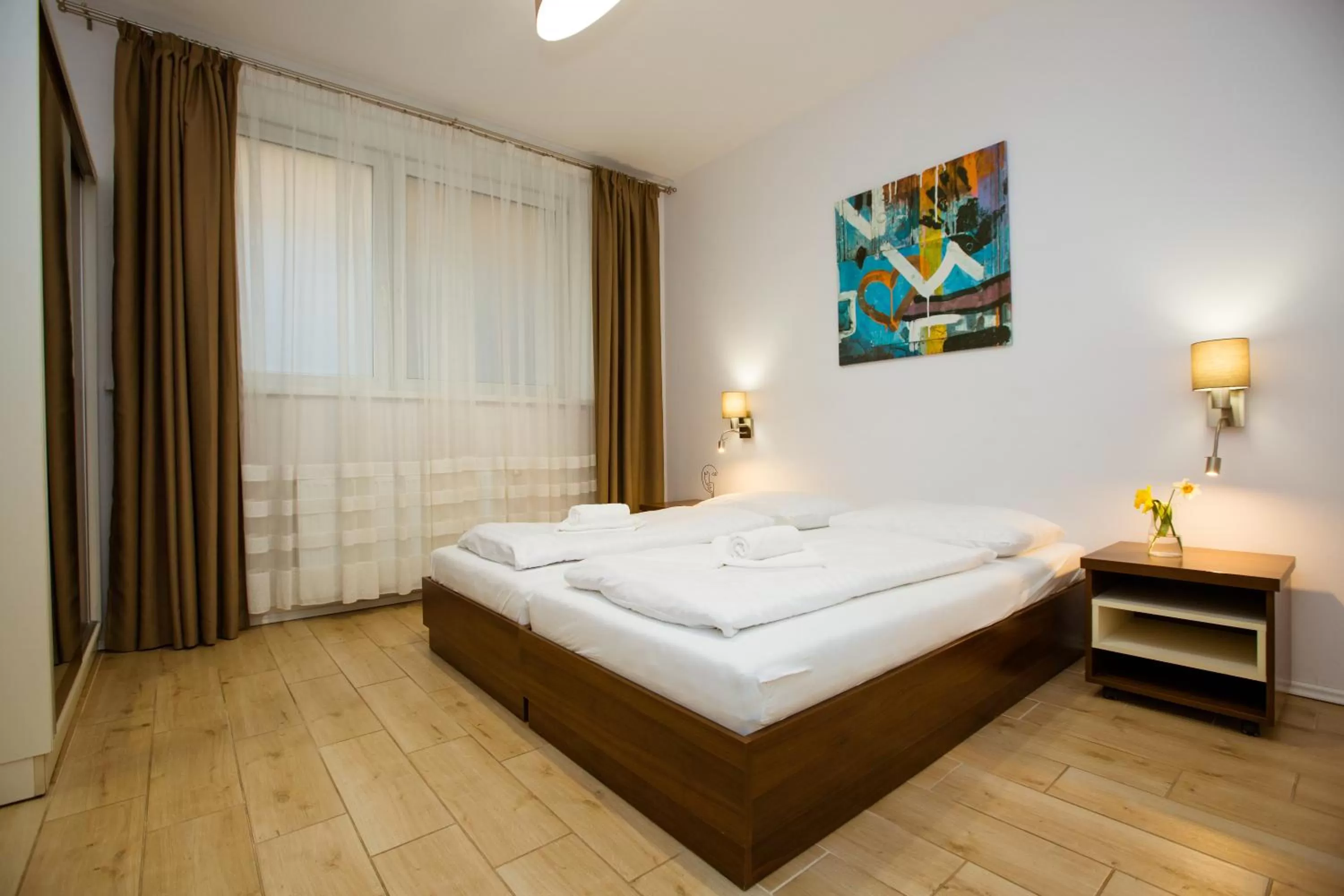 Bedroom, Bed in Hotel Litovel