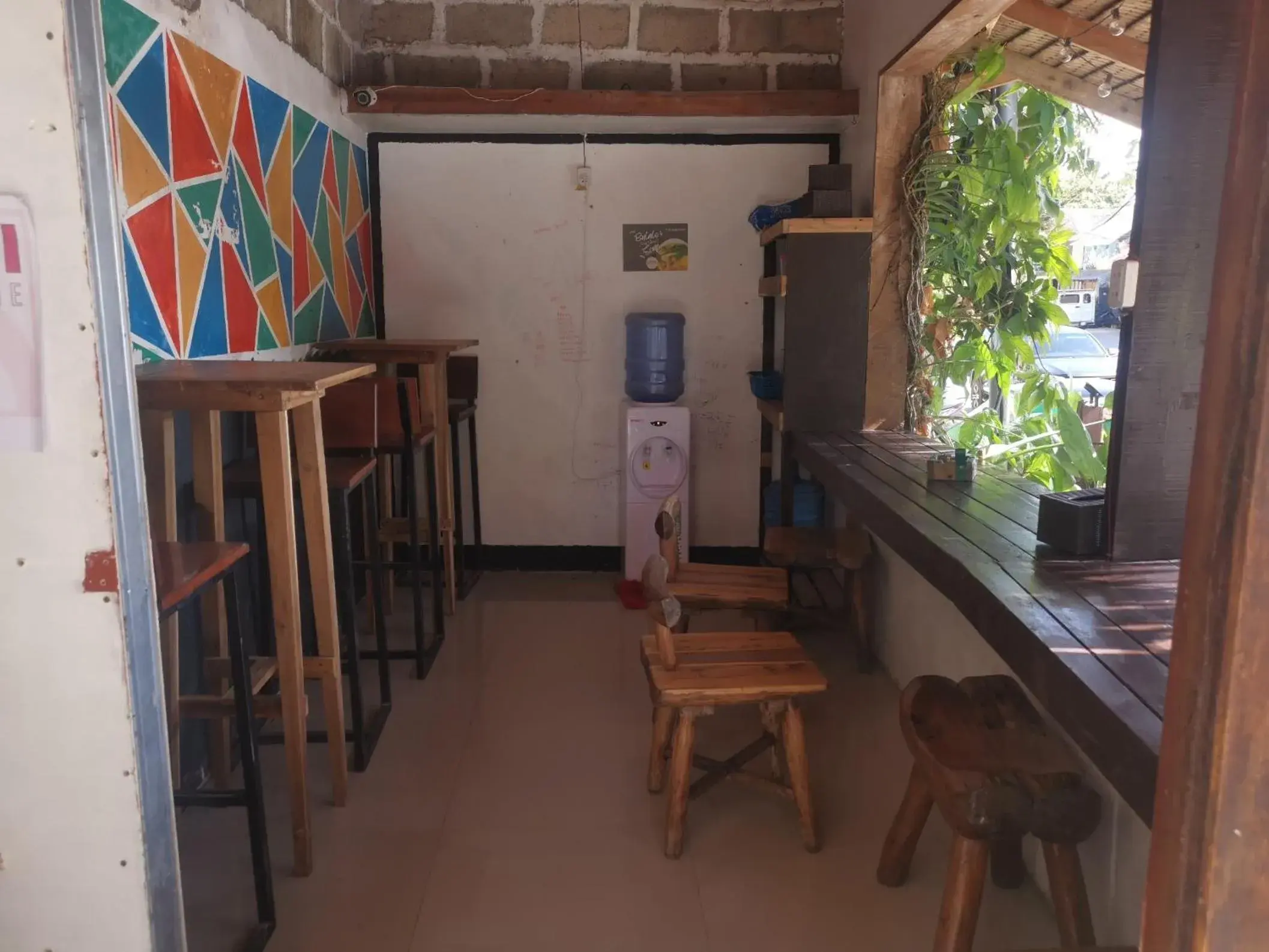 Dining area in El Nido One Hostel