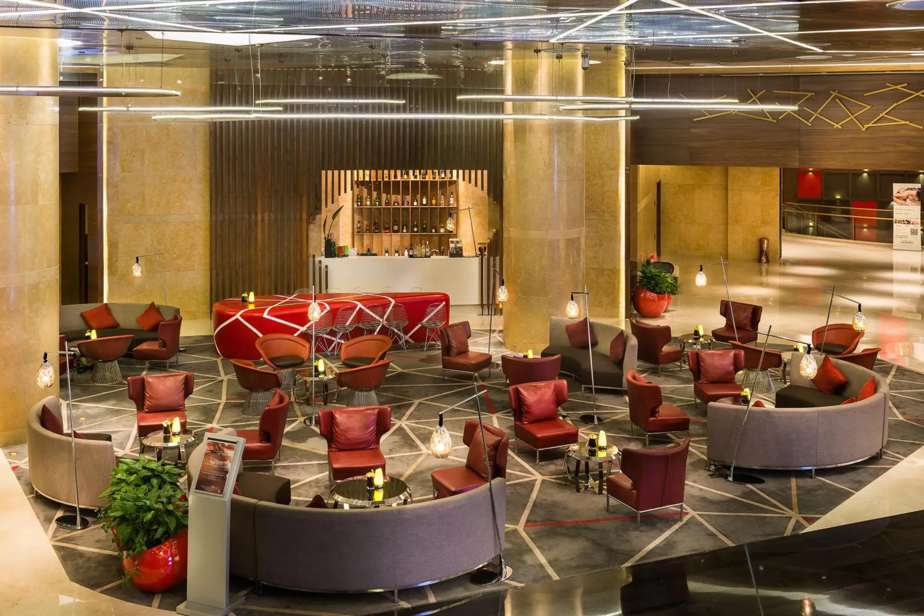 Lounge or bar, Restaurant/Places to Eat in Pullman Nanjing Lukou Airport