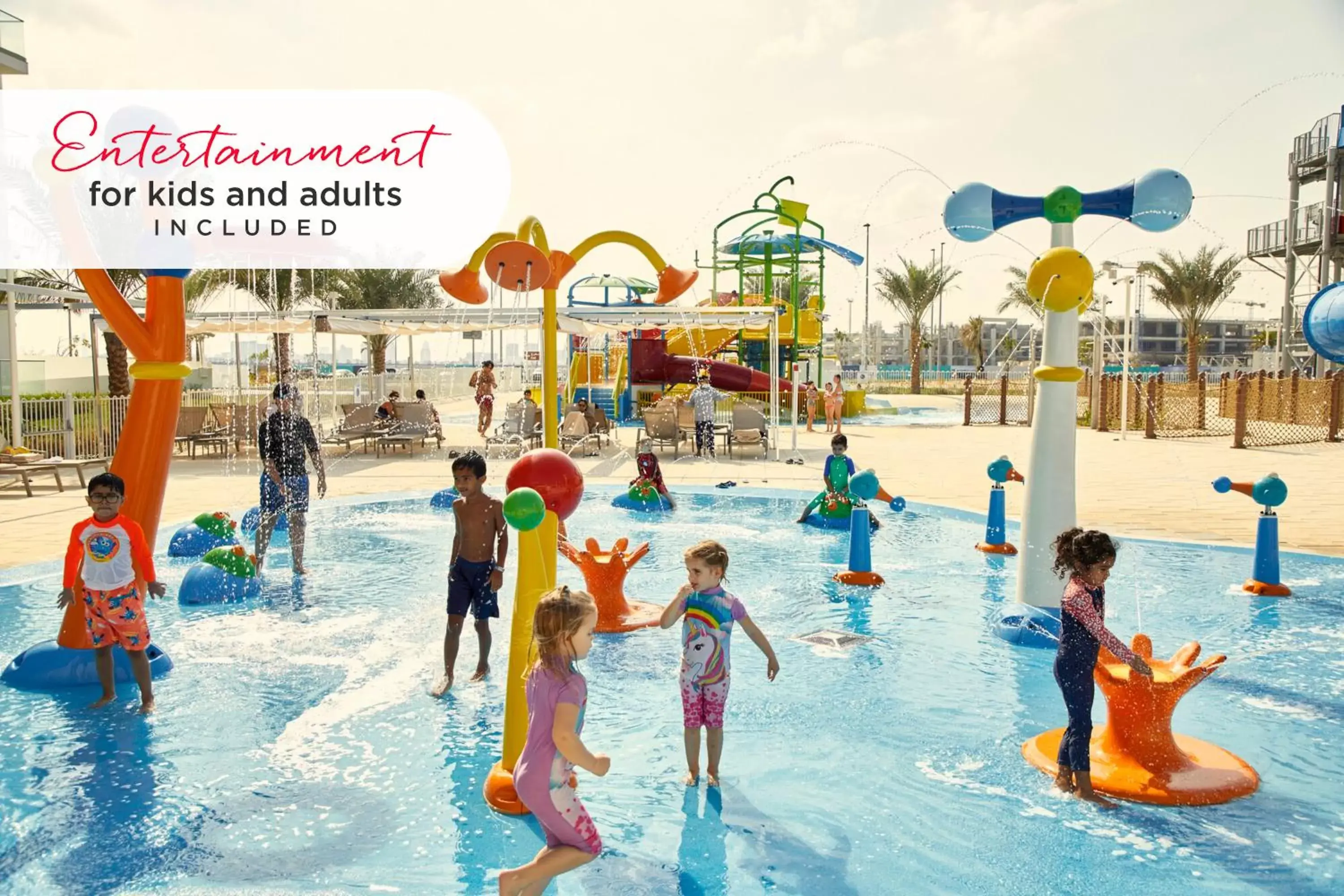 Aqua park in Riu Dubai Beach Resort - All Inclusive
