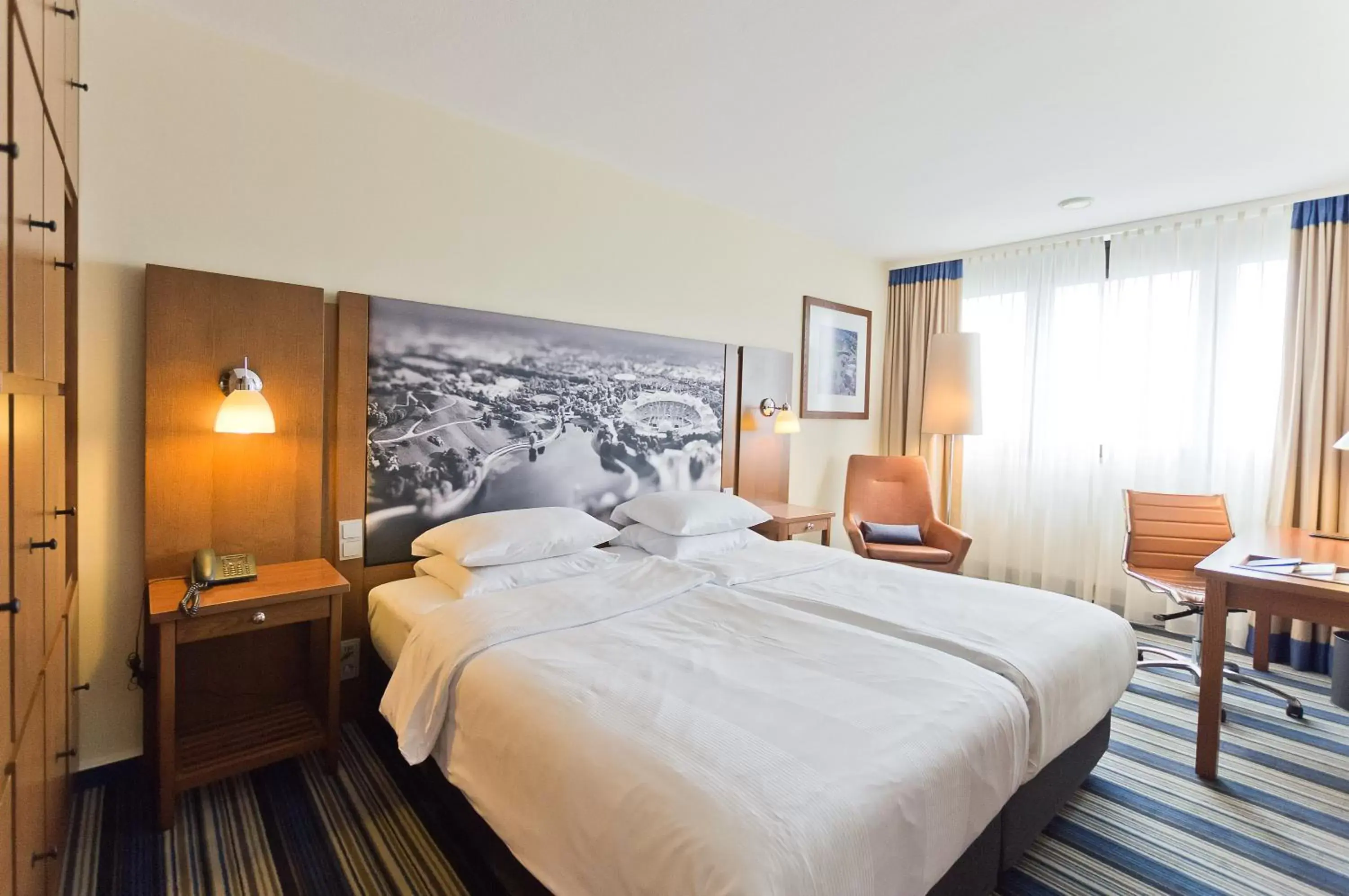 Bed in Arthotel Ana im Olympiapark Bed in Arthotel Ana im Olympiapark