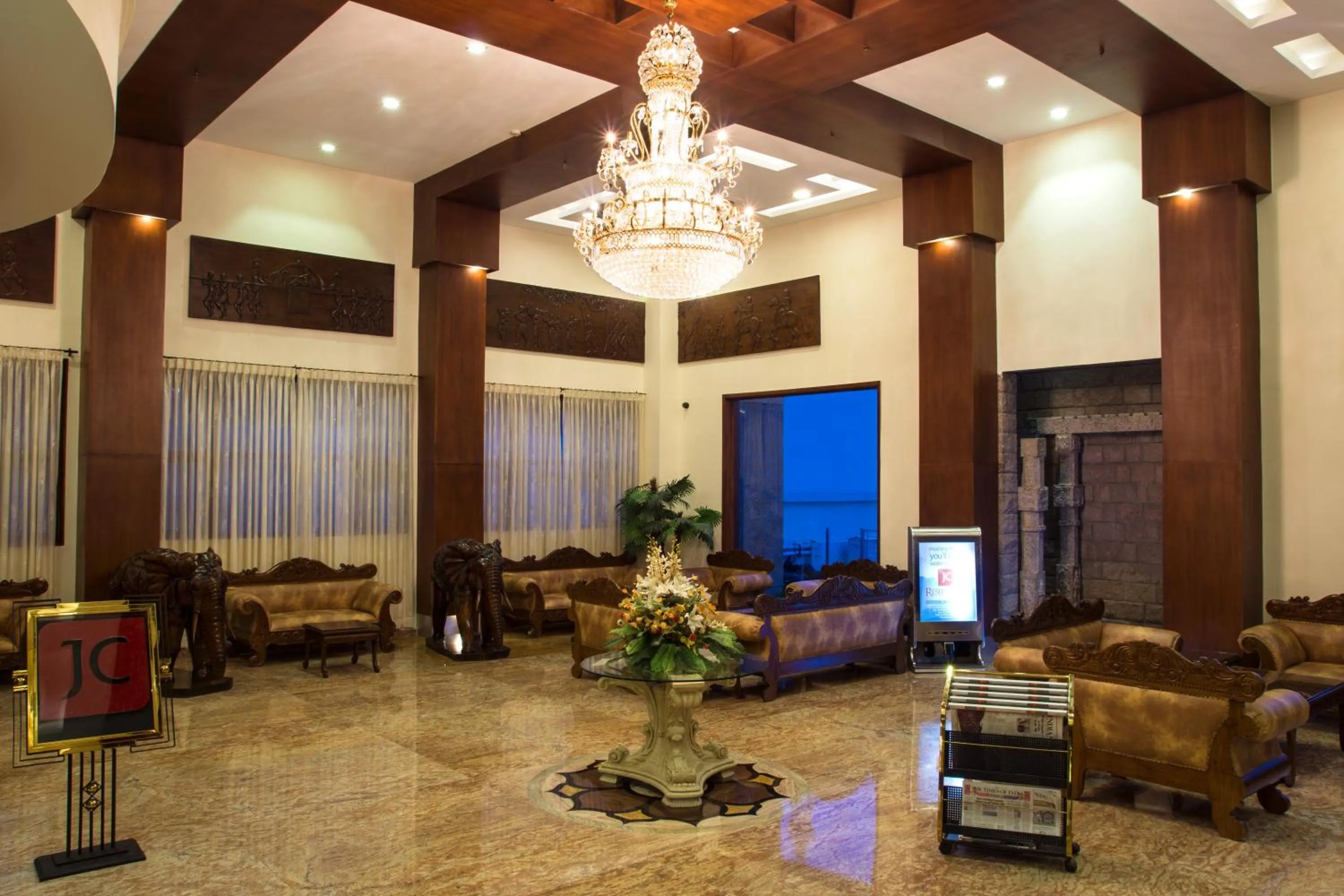 Lobby or reception in JC Residency Madurai
