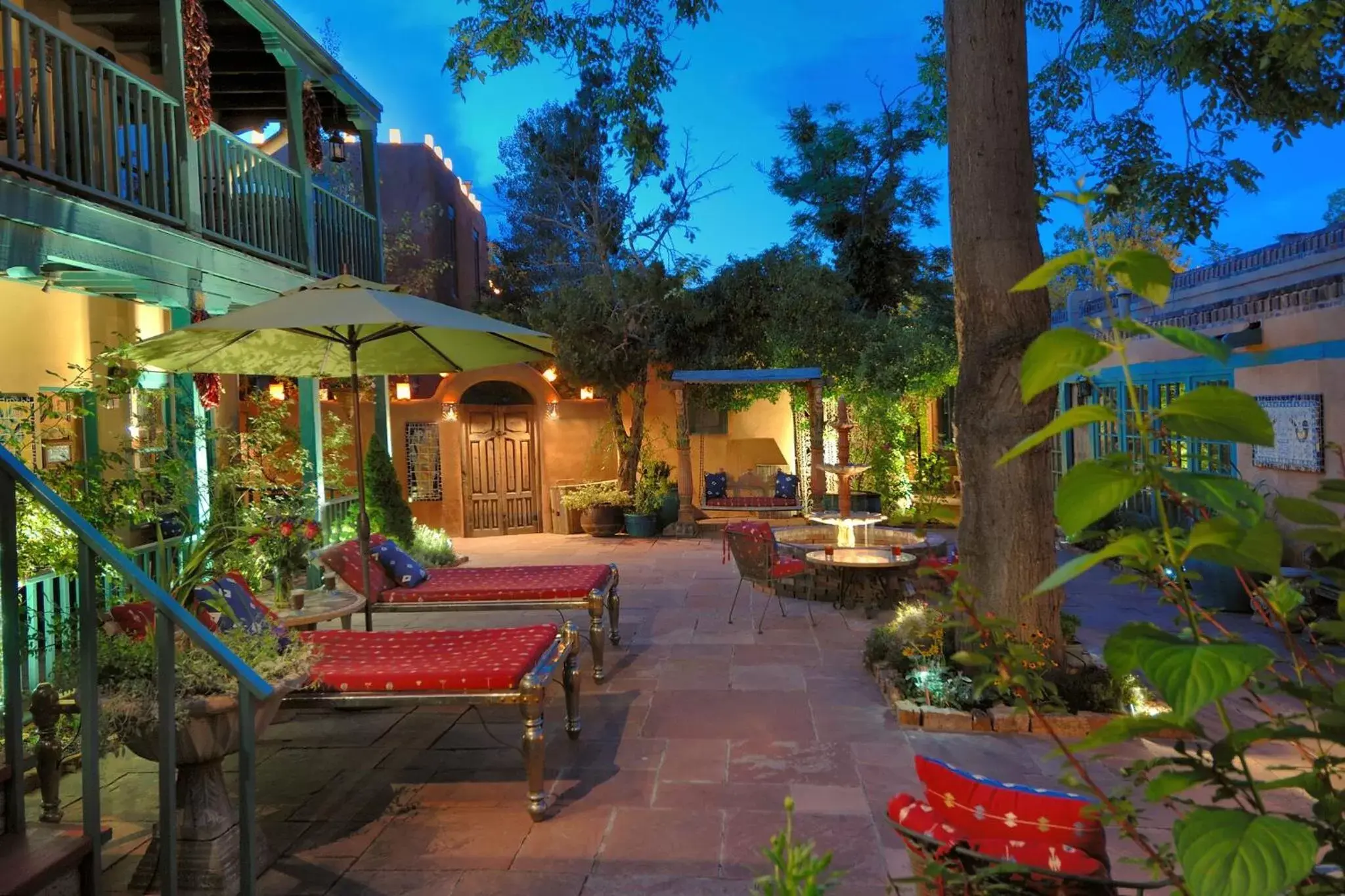 Patio in The Inn of Five Graces