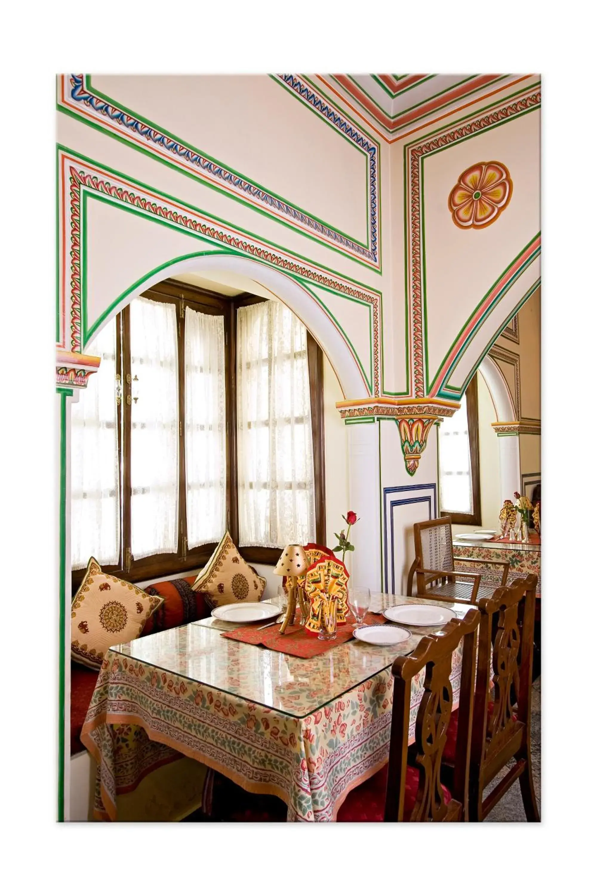 Restaurant/places to eat, Dining Area in Madhuban - A Heritage Home