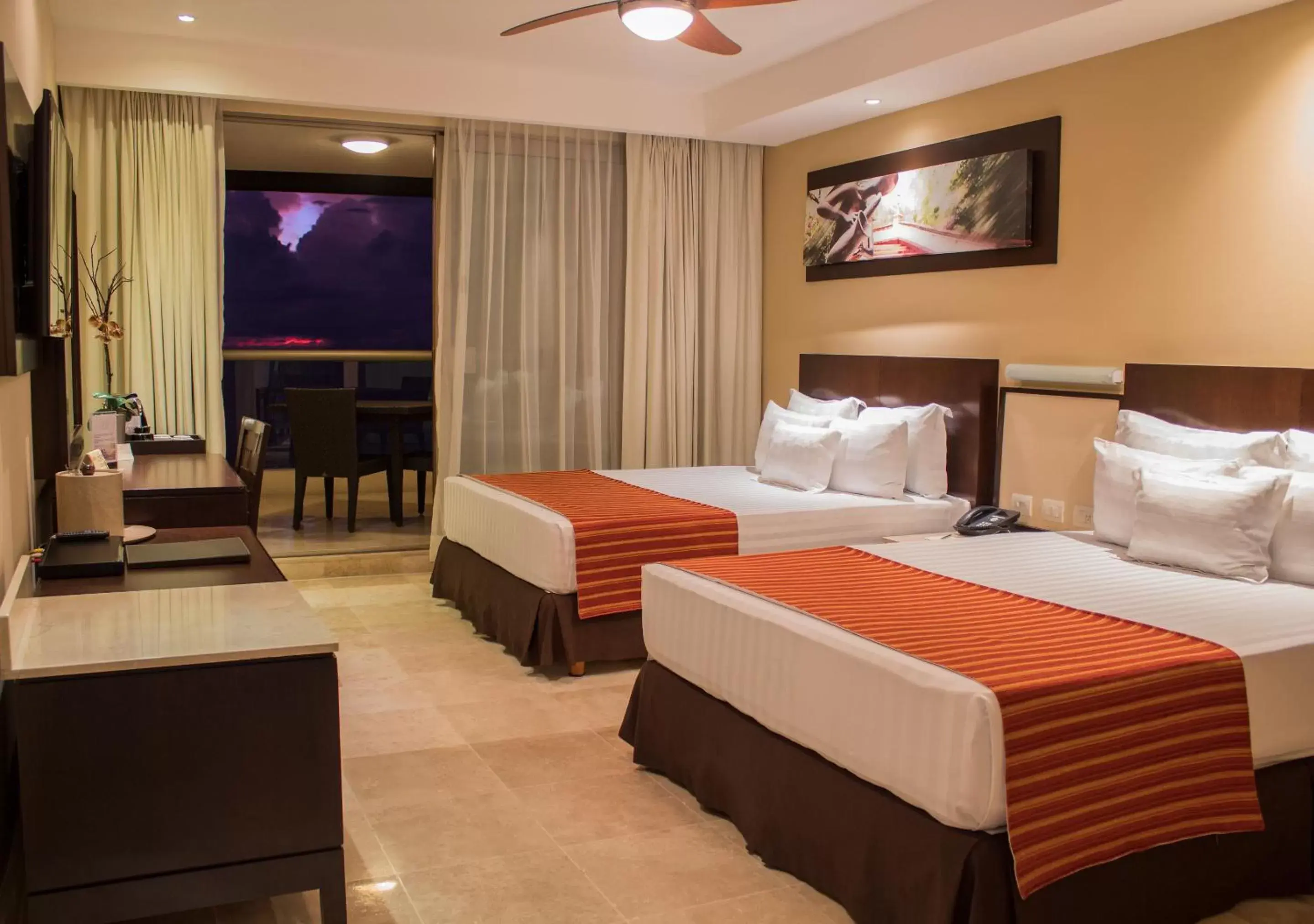 Night, Bed in Sunset Plaza Beach Resort Puerto Vallarta All Inclusive