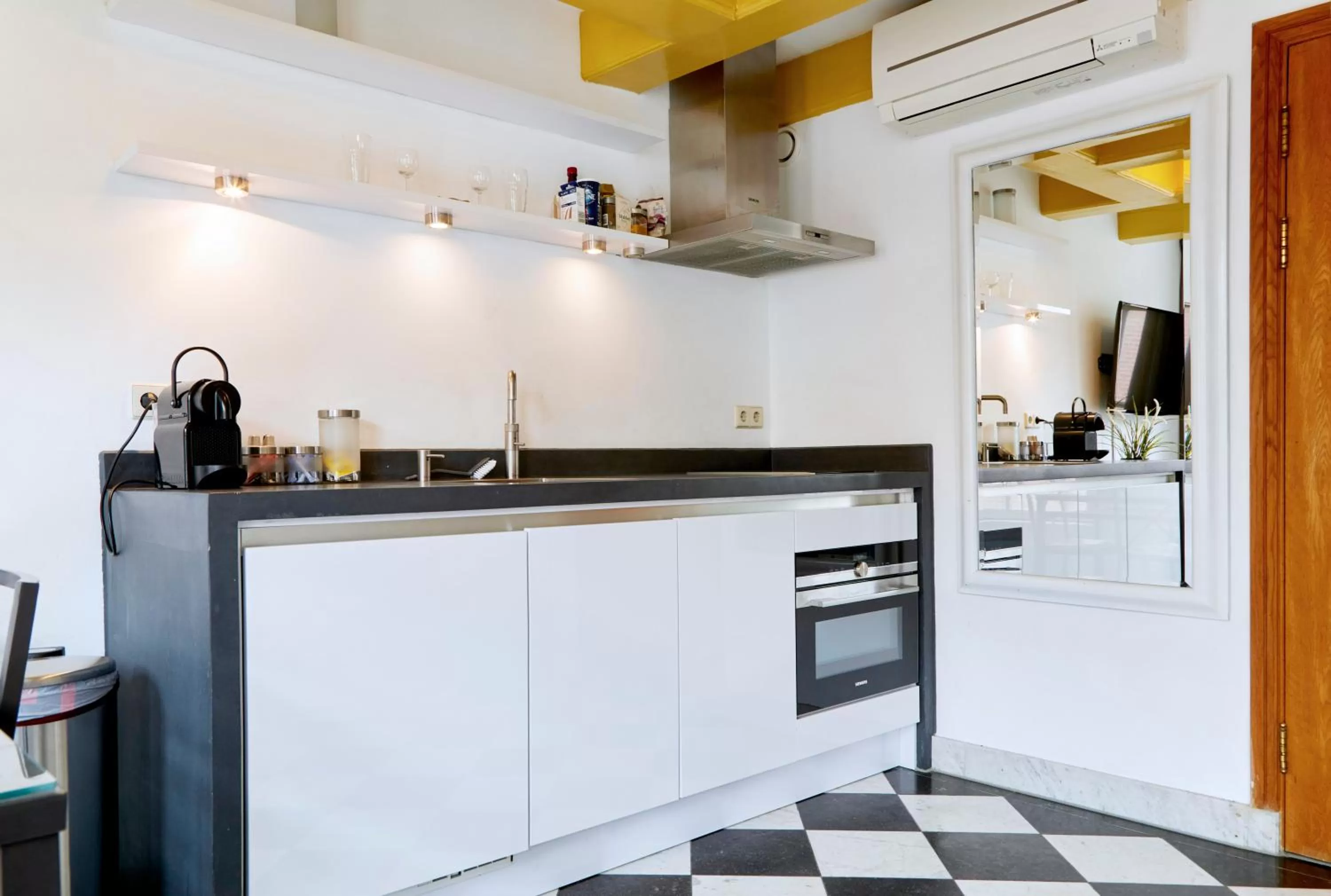 Kitchen/Kitchenette in Modern Canal House Loft - City Center