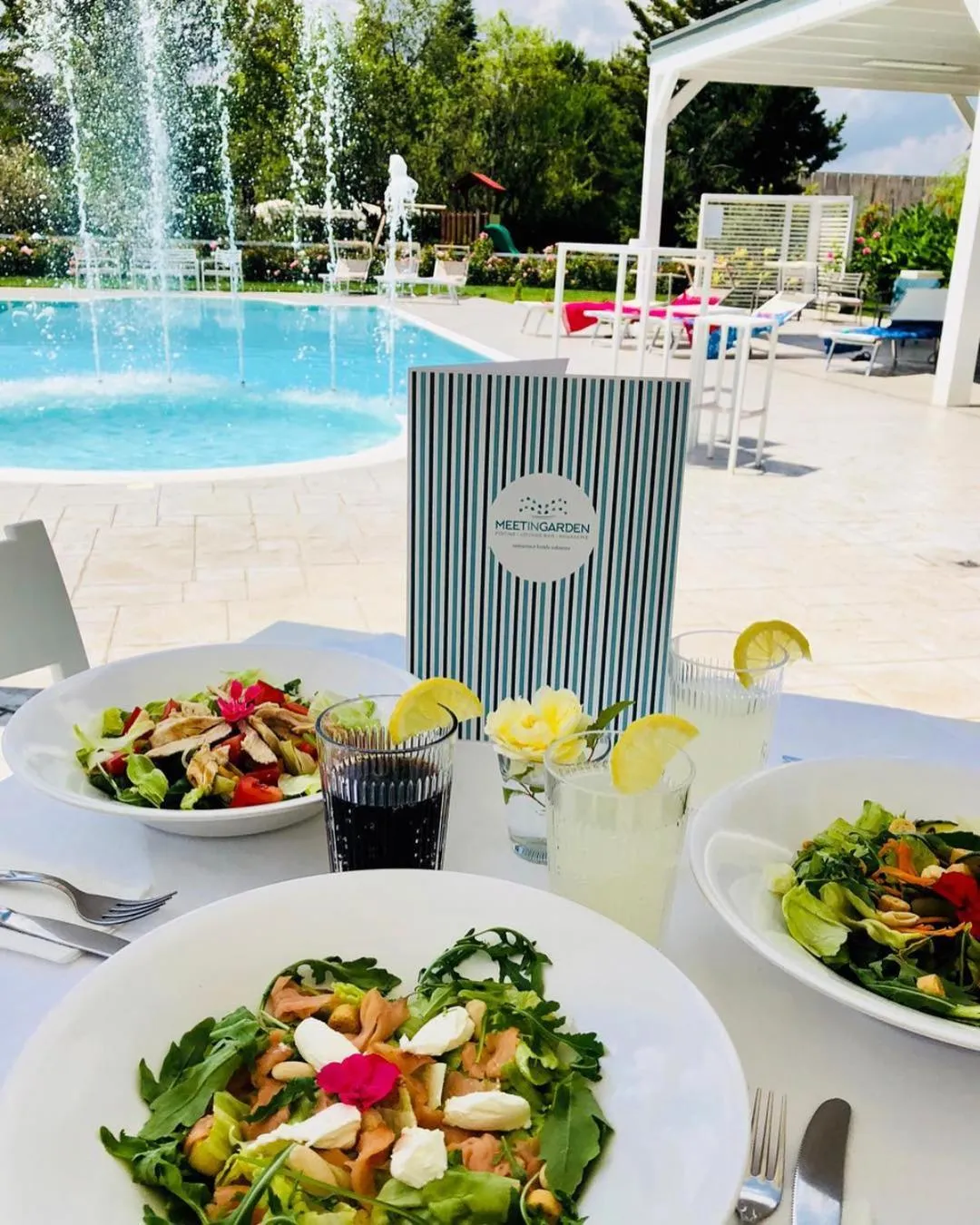 Swimming pool in Hotel Santacroce Meeting