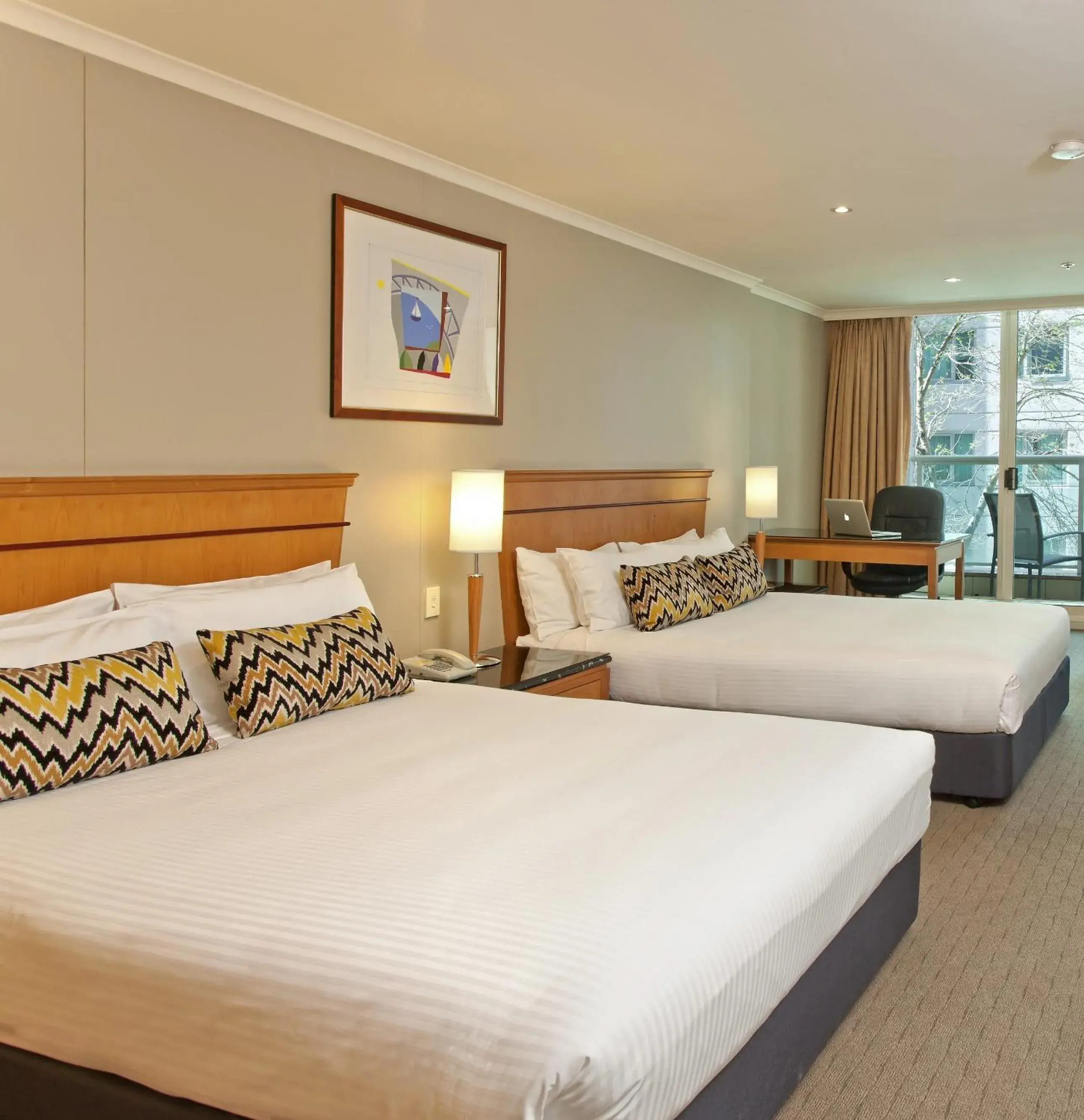 Bed in Rydges Darling Square Apartment Hotel