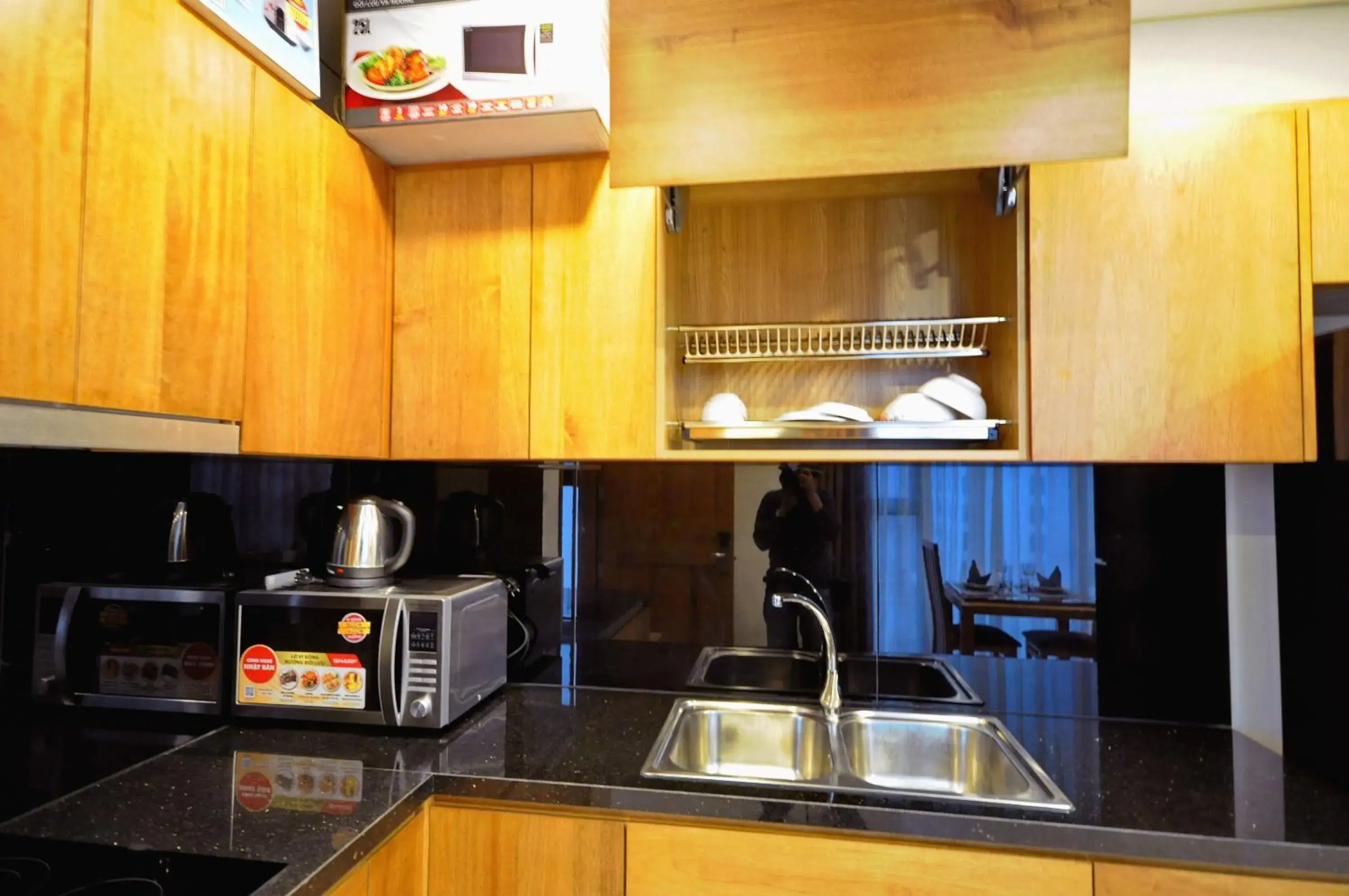 Kitchen/Kitchenette in Holi Beach Hotel & Apartments