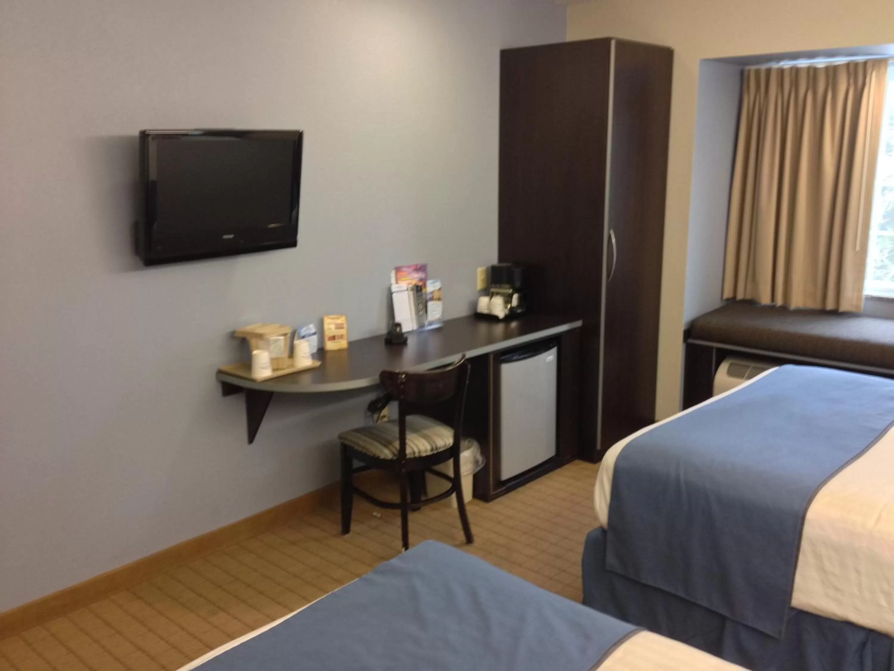 TV and multimedia, Bed in Microtel Inn & Suites Bath