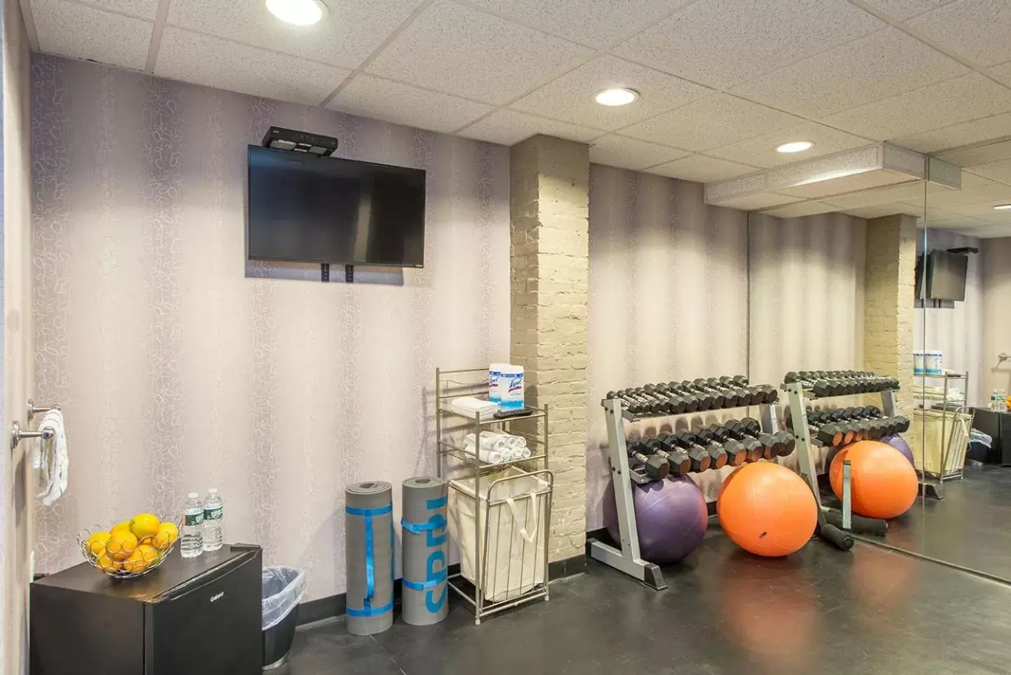 Fitness centre/facilities in The Centennial Hotel