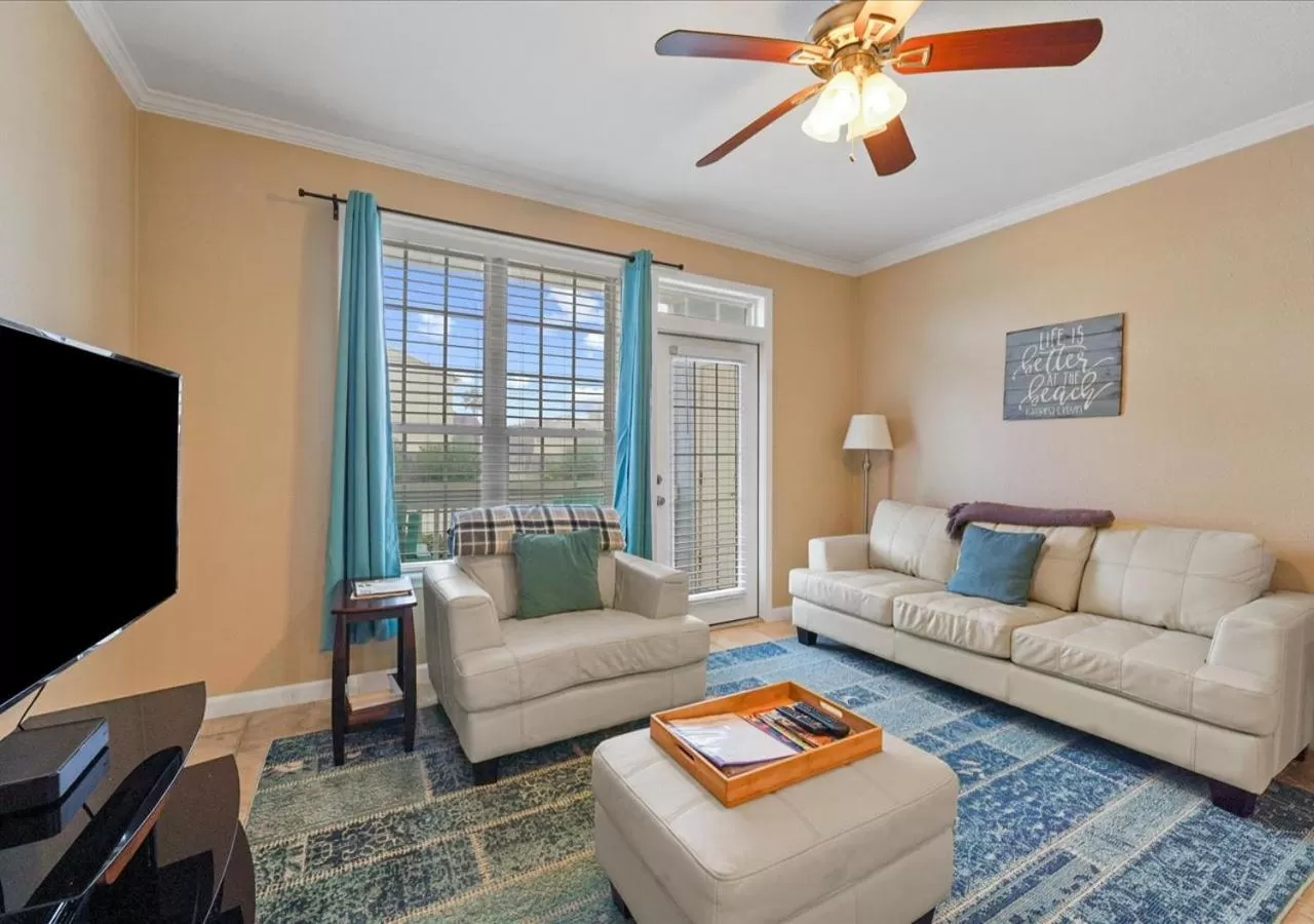 Living room in The Dawn on Galveston Beach