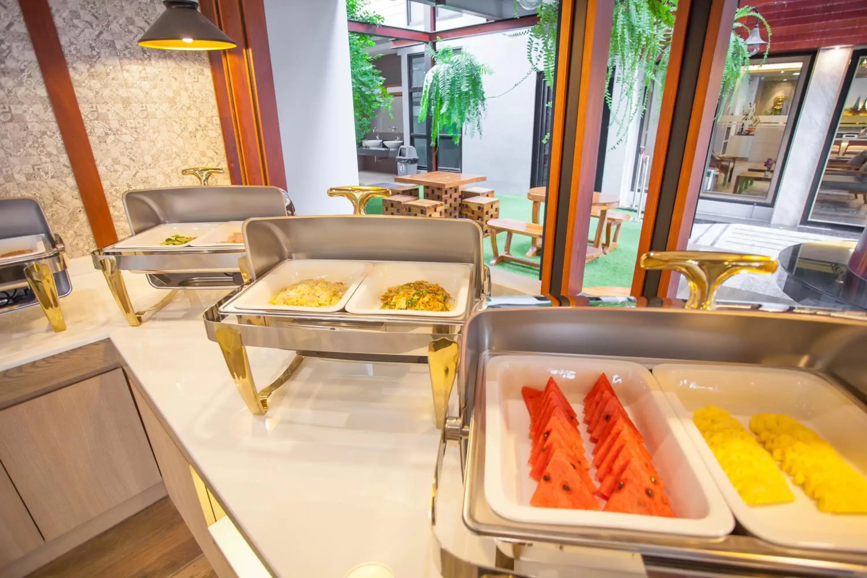 Buffet breakfast in New Siam Palace Ville Hotel - SHA Extra Plus Certified