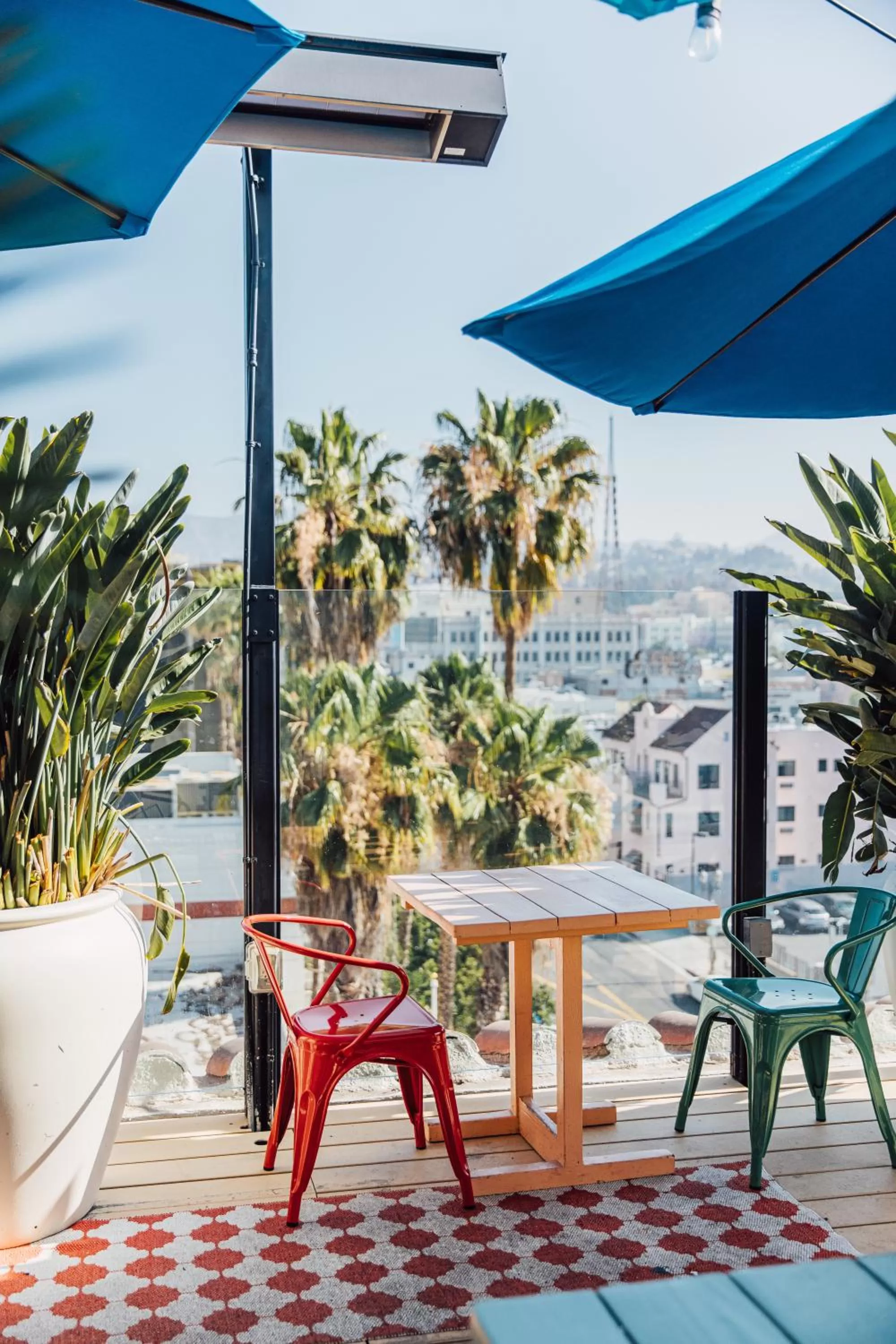Patio in Mama Shelter Los Angeles