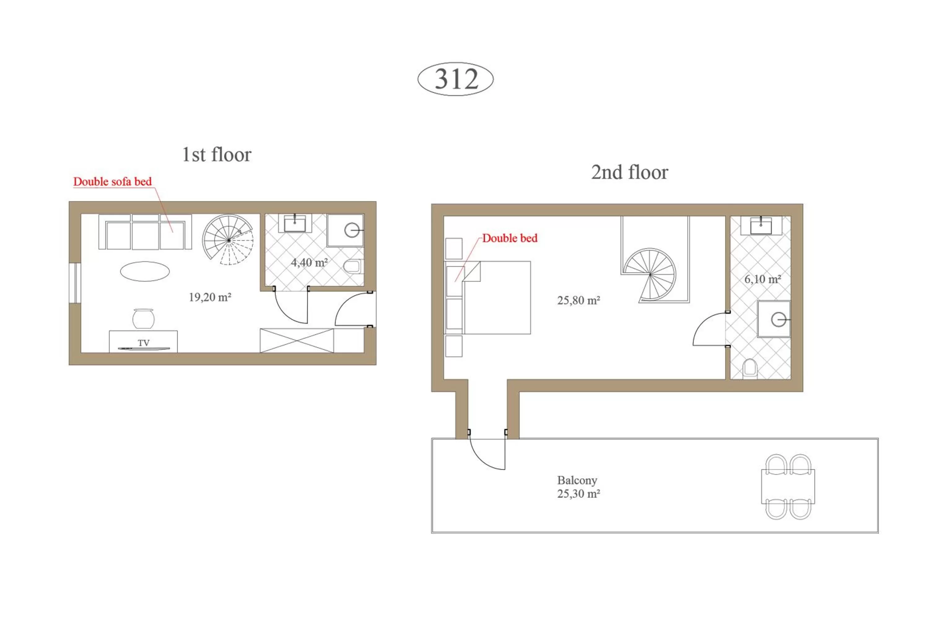 Floor plan in St Palace Hotel