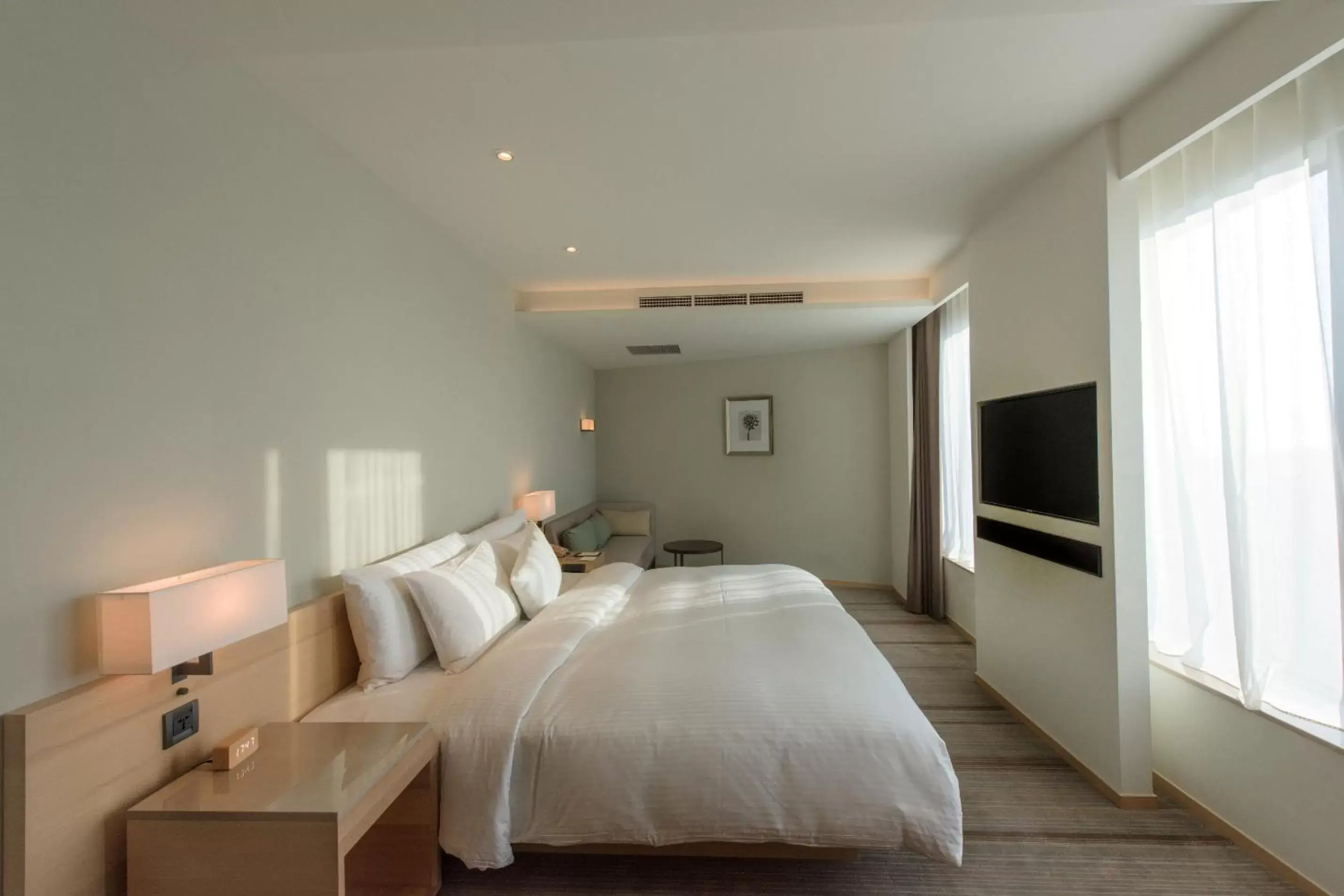 Bed in Hotel COZZI Zhongshan Kaohsiung Bed in Hotel COZZI Zhongshan Kaohsiung