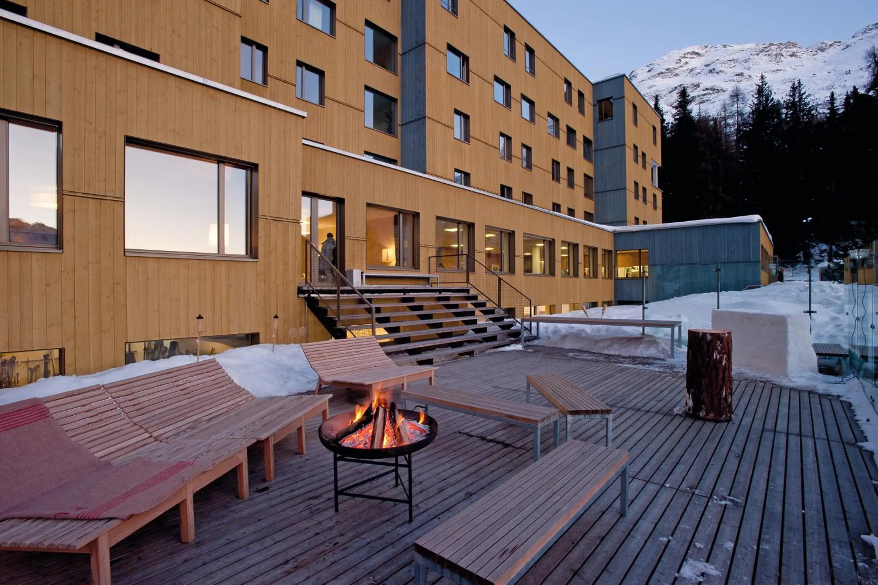 Facade/entrance, Property Building in St. Moritz Youth Hostel