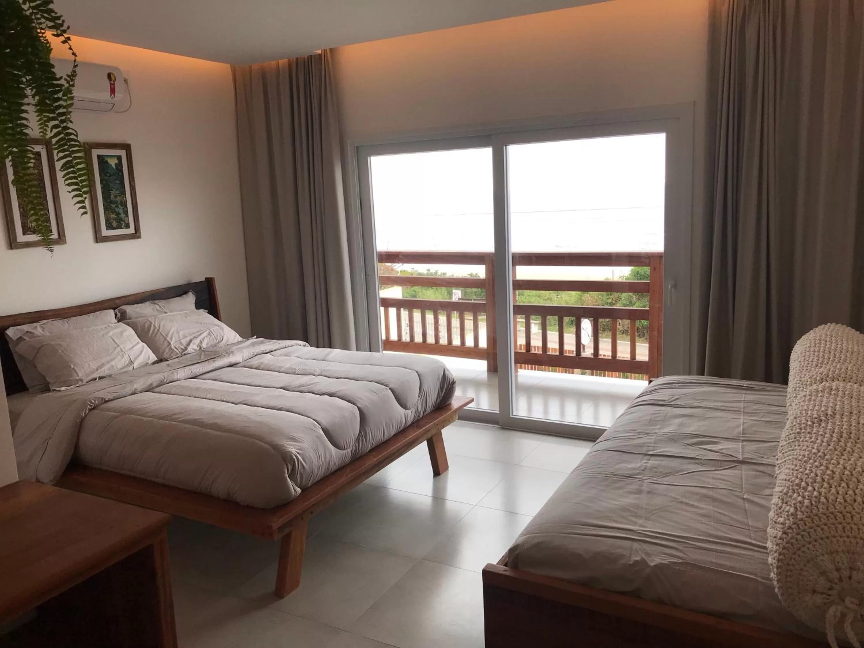 Bed in Pousada Casa Albatross