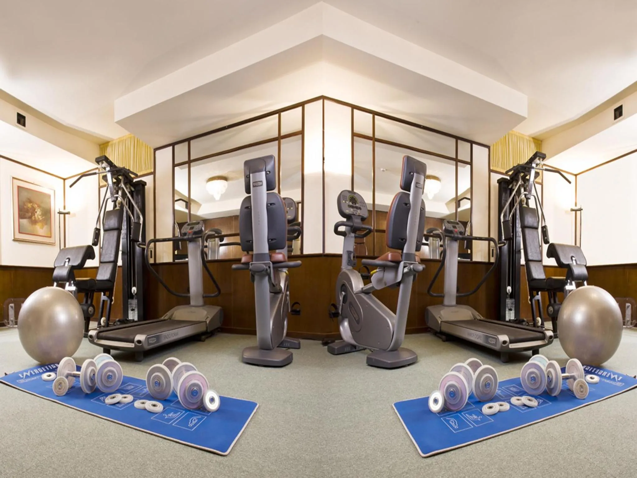 Fitness centre/facilities in Hotel Vittoria