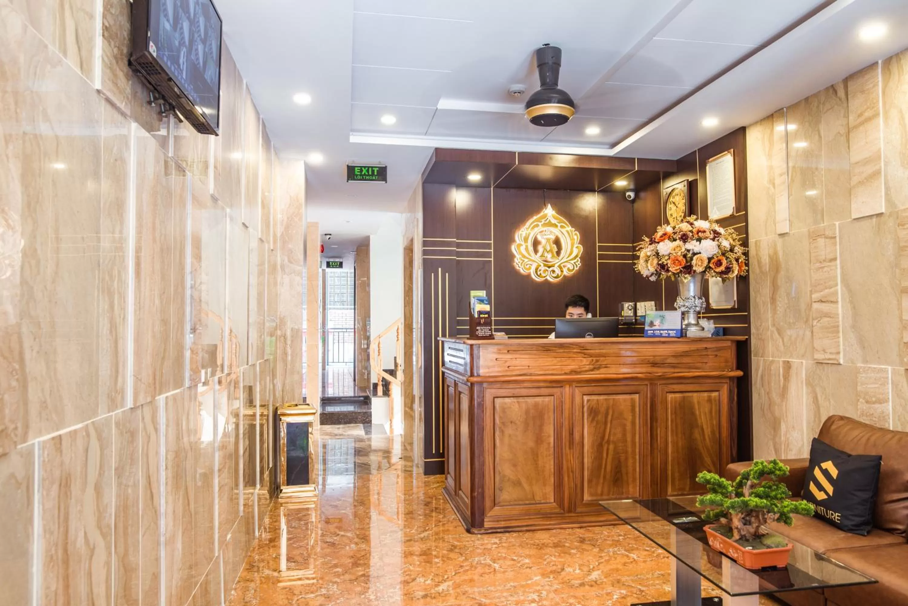 Lobby or reception in Aladin Hotel