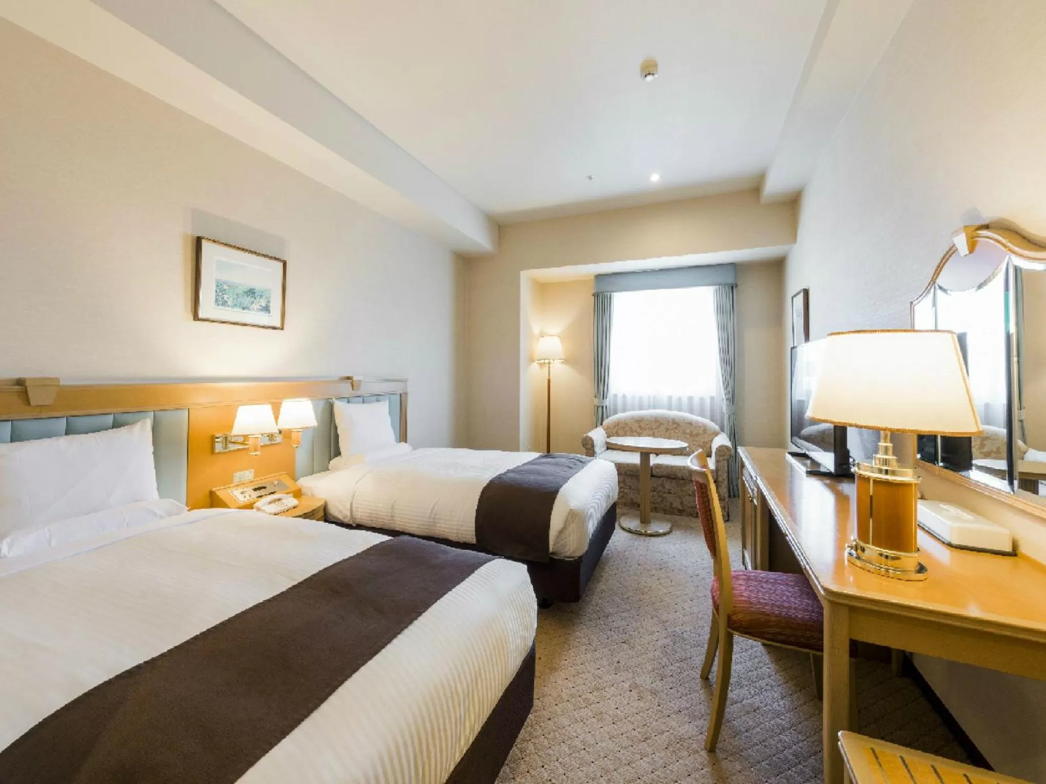 Photo of the whole room, Bed in HOTEL MYSTAYS Sapporo Aspen