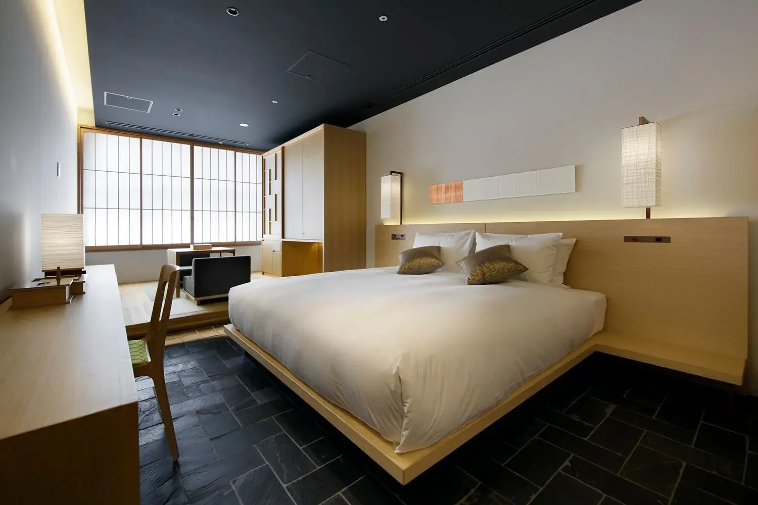 Photo of the whole room in hotel kanra kyoto