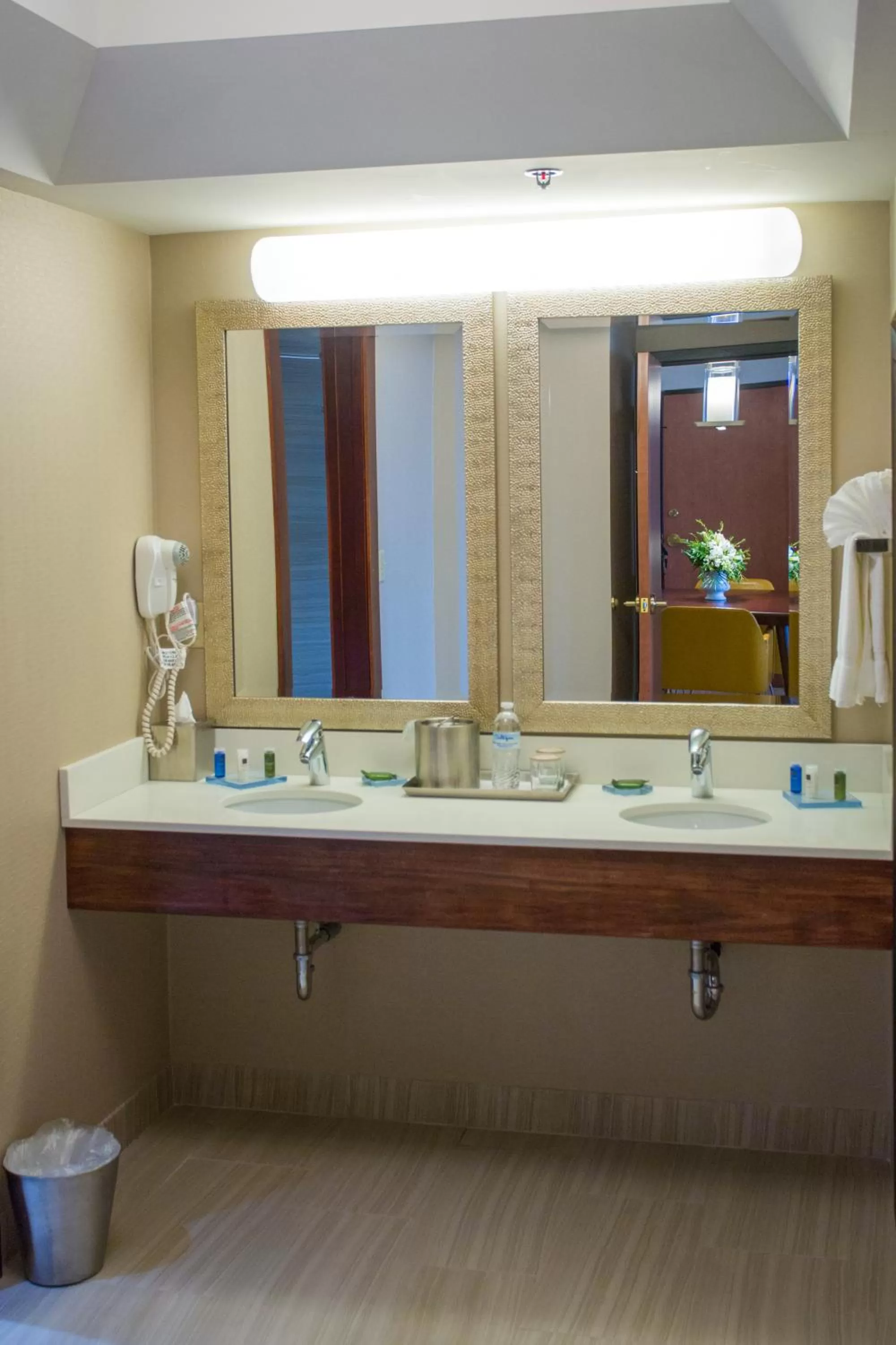 Bathroom in Wyndham Moline on John Deere Commons