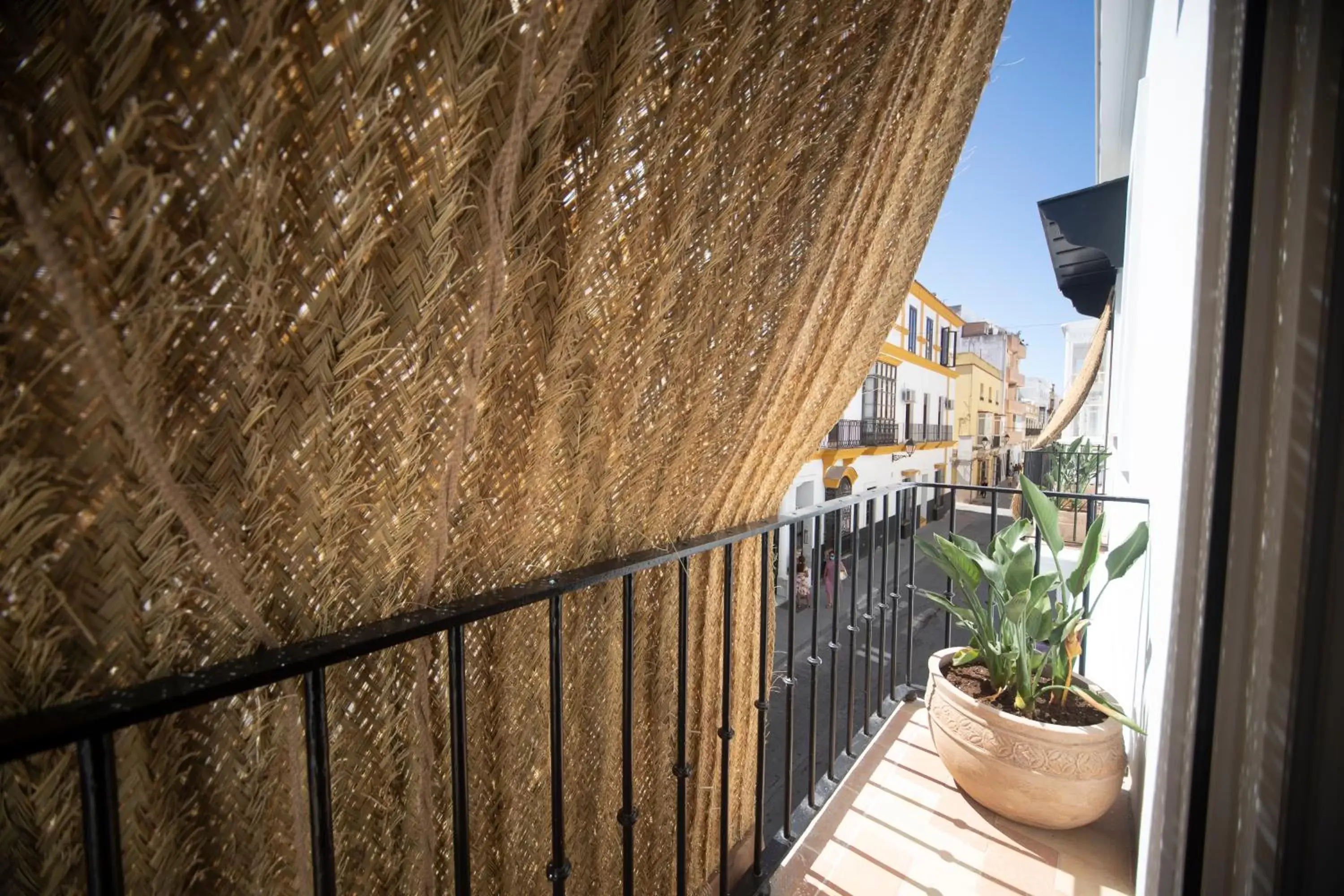 Quiet street view, Balcony/Terrace in Albariza Hotel Boutique