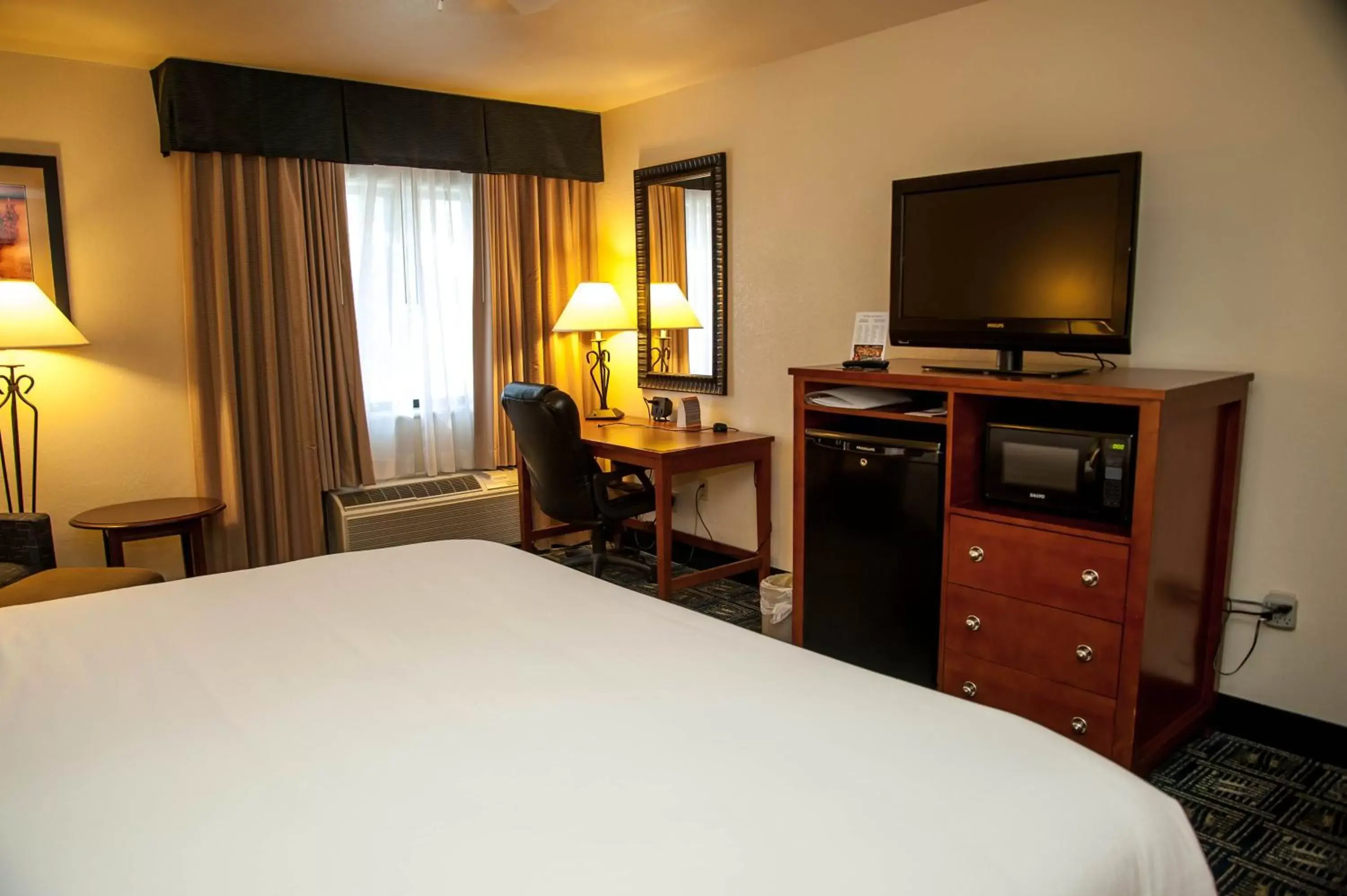 Bedroom, TV/Entertainment Center in Holiday Inn Express Tucson-Airport, an IHG Hotel