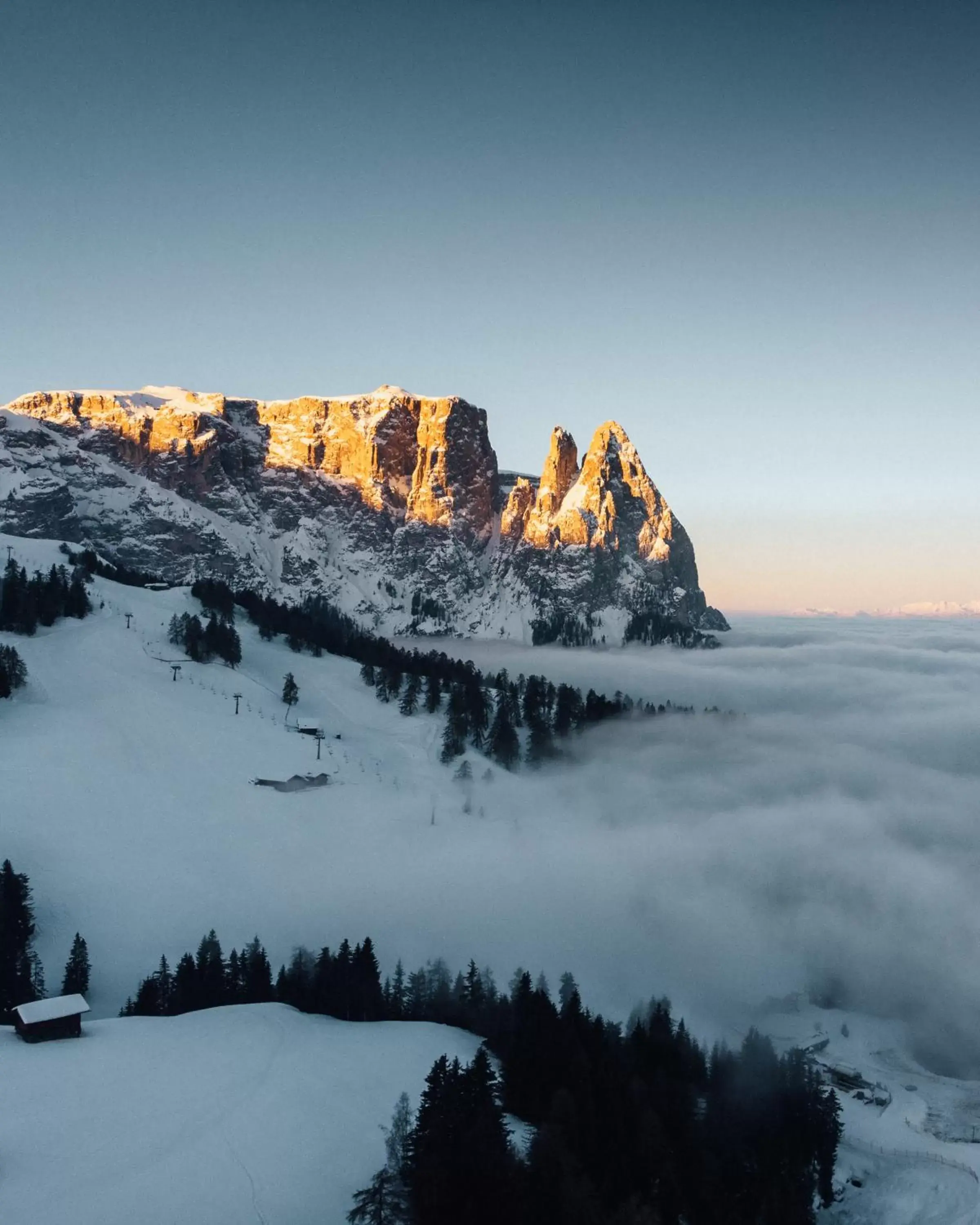 Winter in Sensoria Dolomites
