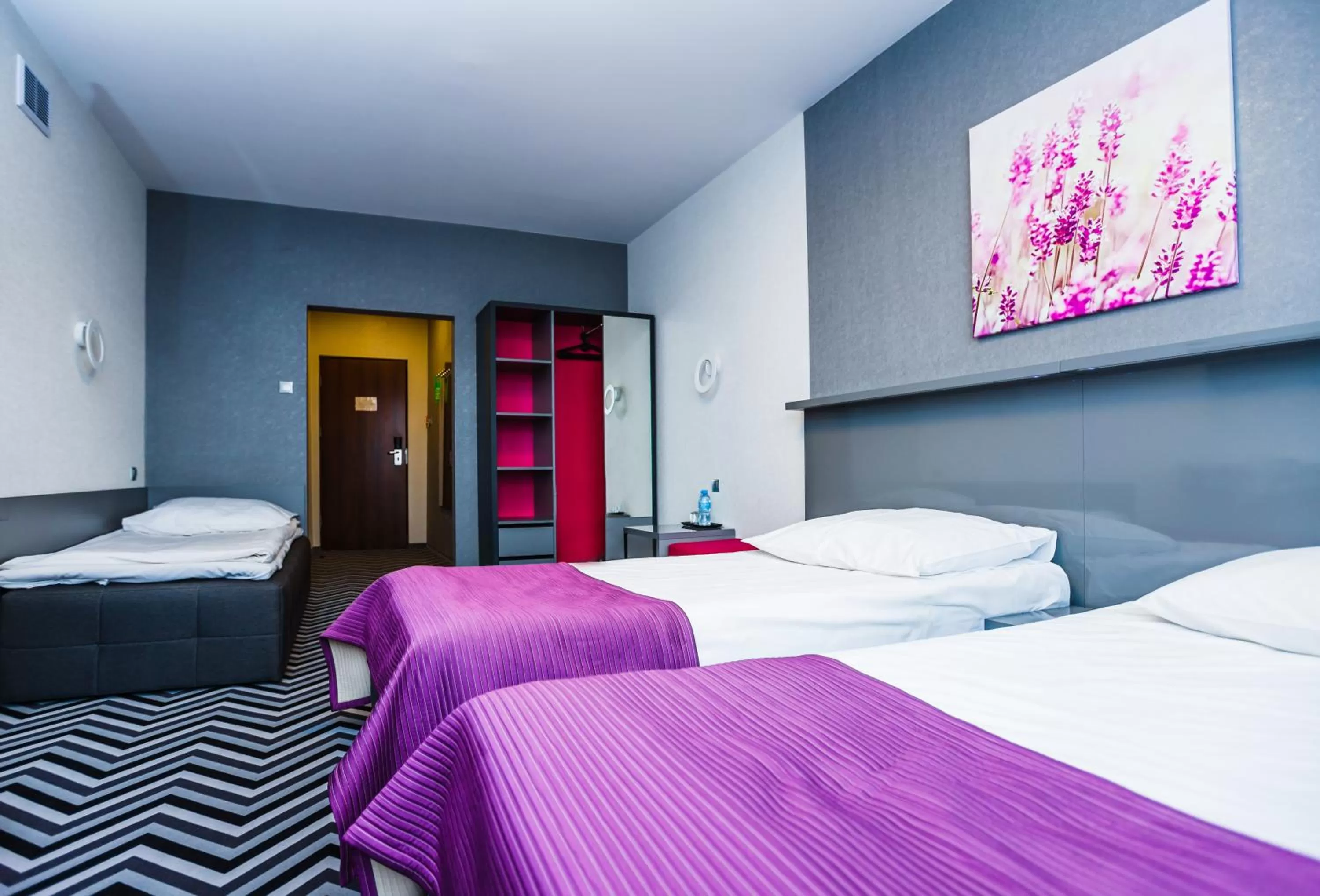 Bed in Hotel Wyspiański