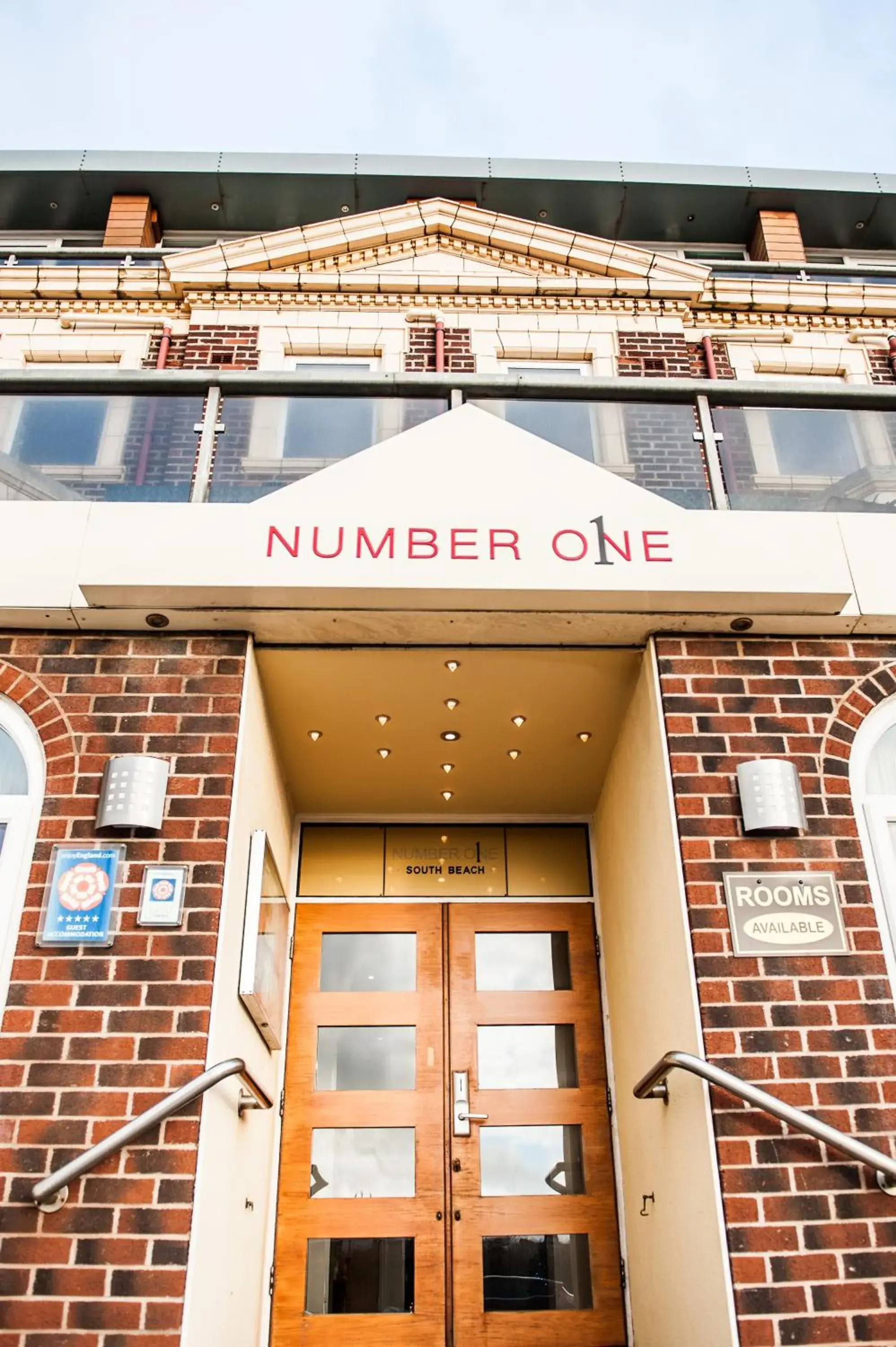 Facade/entrance in Number One South Beach Facade/entrance in Number One South Beach