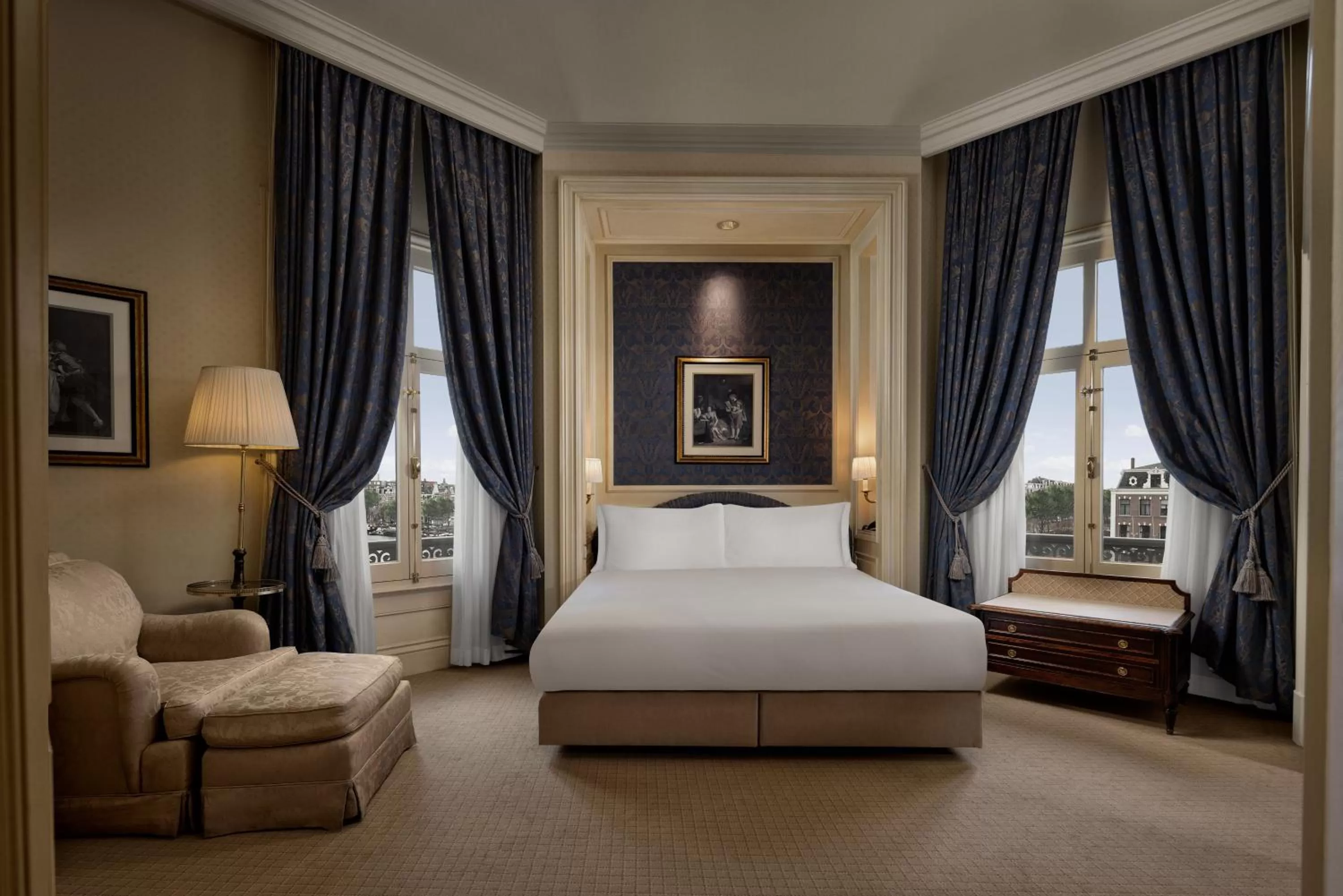 Bed in InterContinental Amstel Amsterdam by IHG