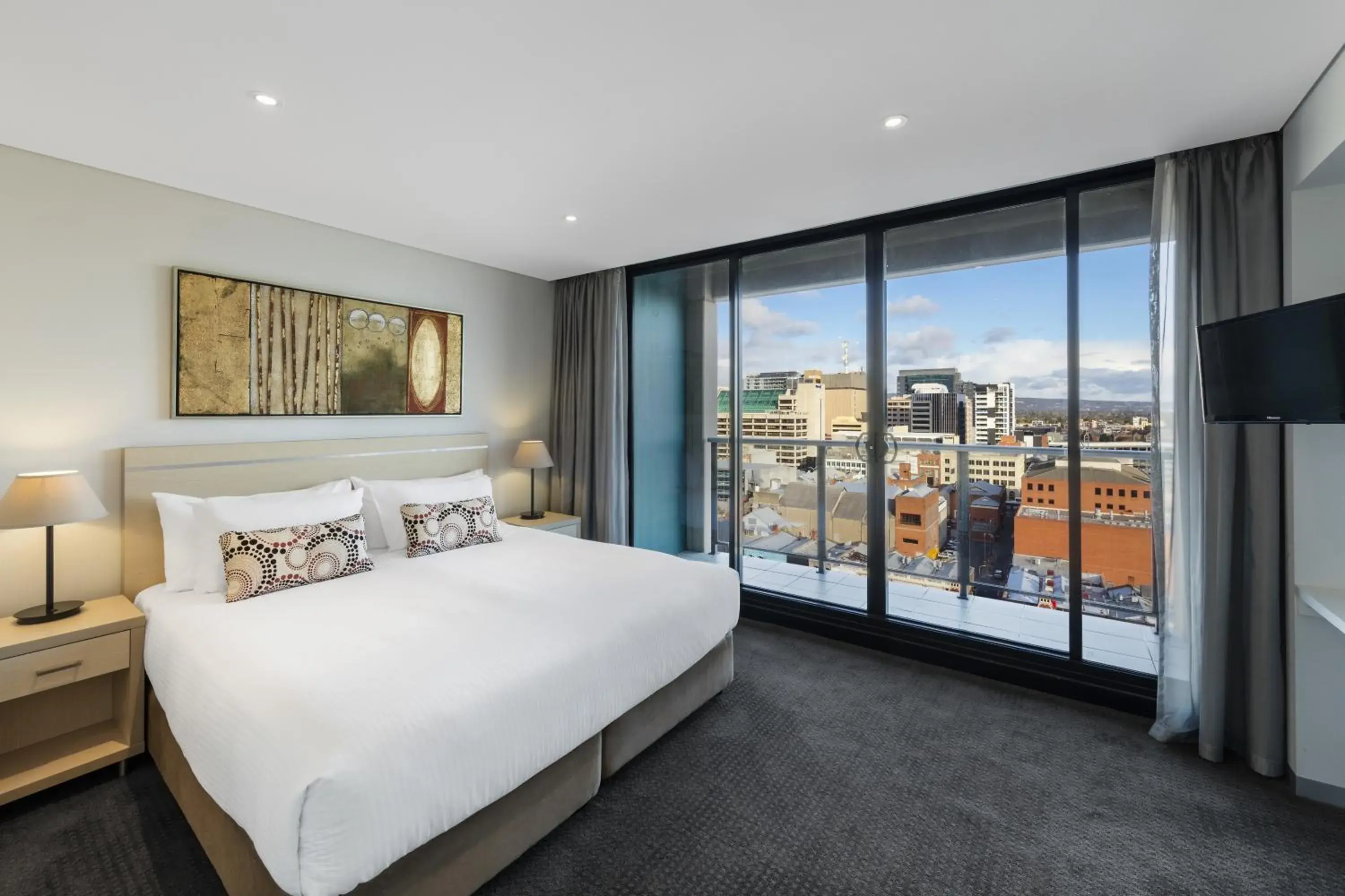 Balcony/Terrace in Oaks Adelaide Horizons Suites