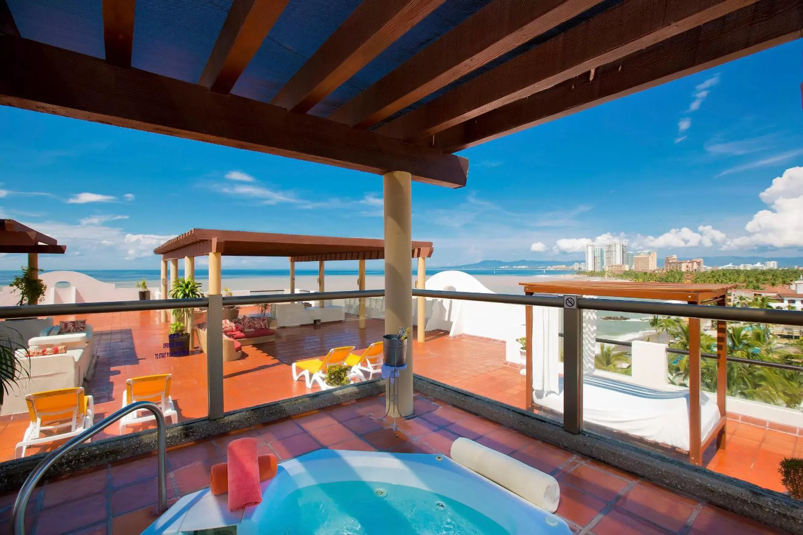 Balcony/Terrace, Pool View in Plaza Pelicanos Grand Beach Resort All Inclusive