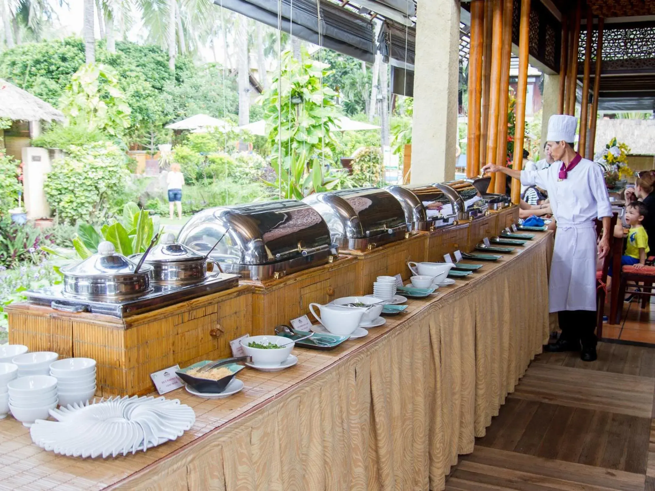 Breakfast in Bamboo Village Beach Resort & Spa