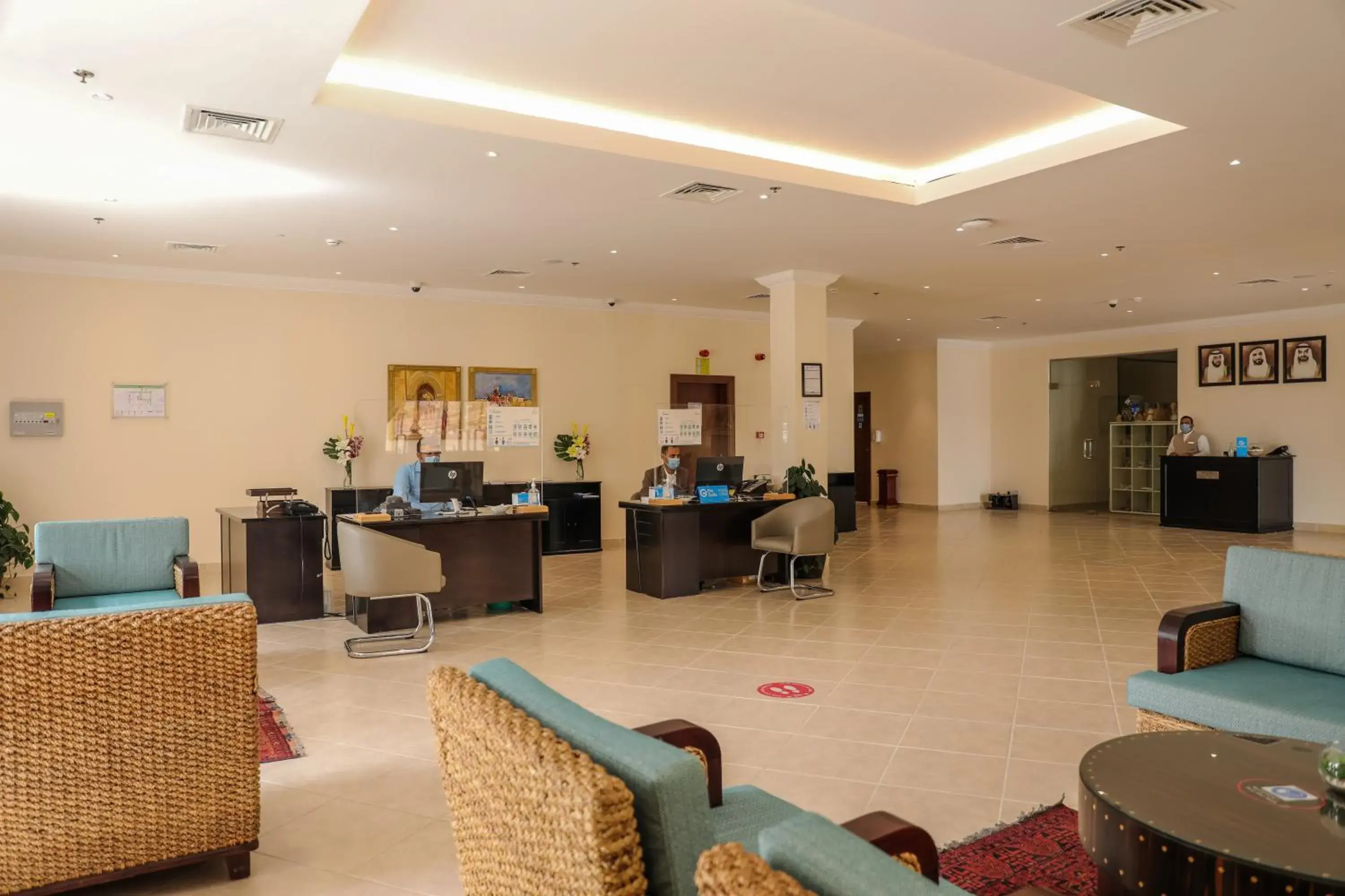 Lobby or reception in Dhafra Beach Hotel