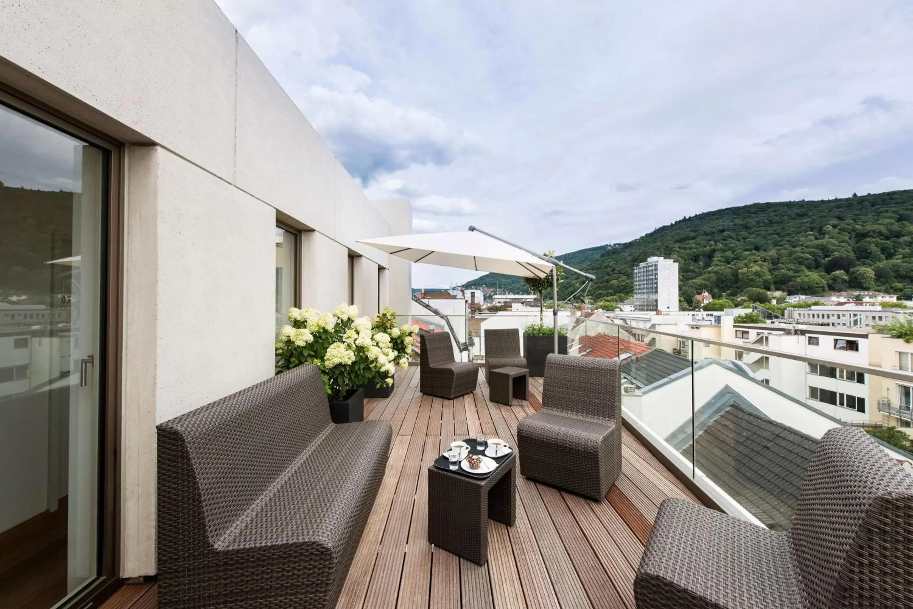 Property building, Balcony/Terrace in Bergheim 41 Hotel im Alten Hallenbad