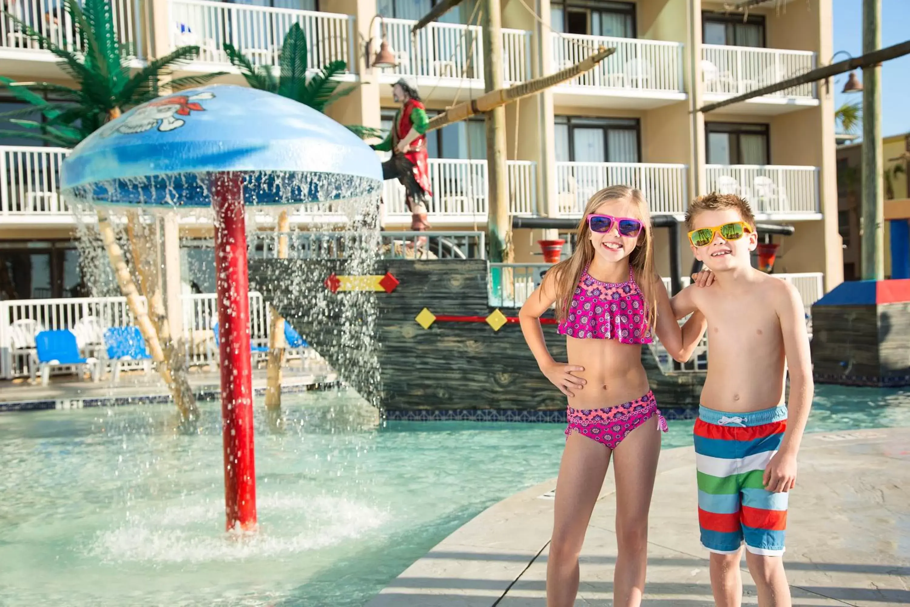 Swimming pool in Captain's Quarters Resort