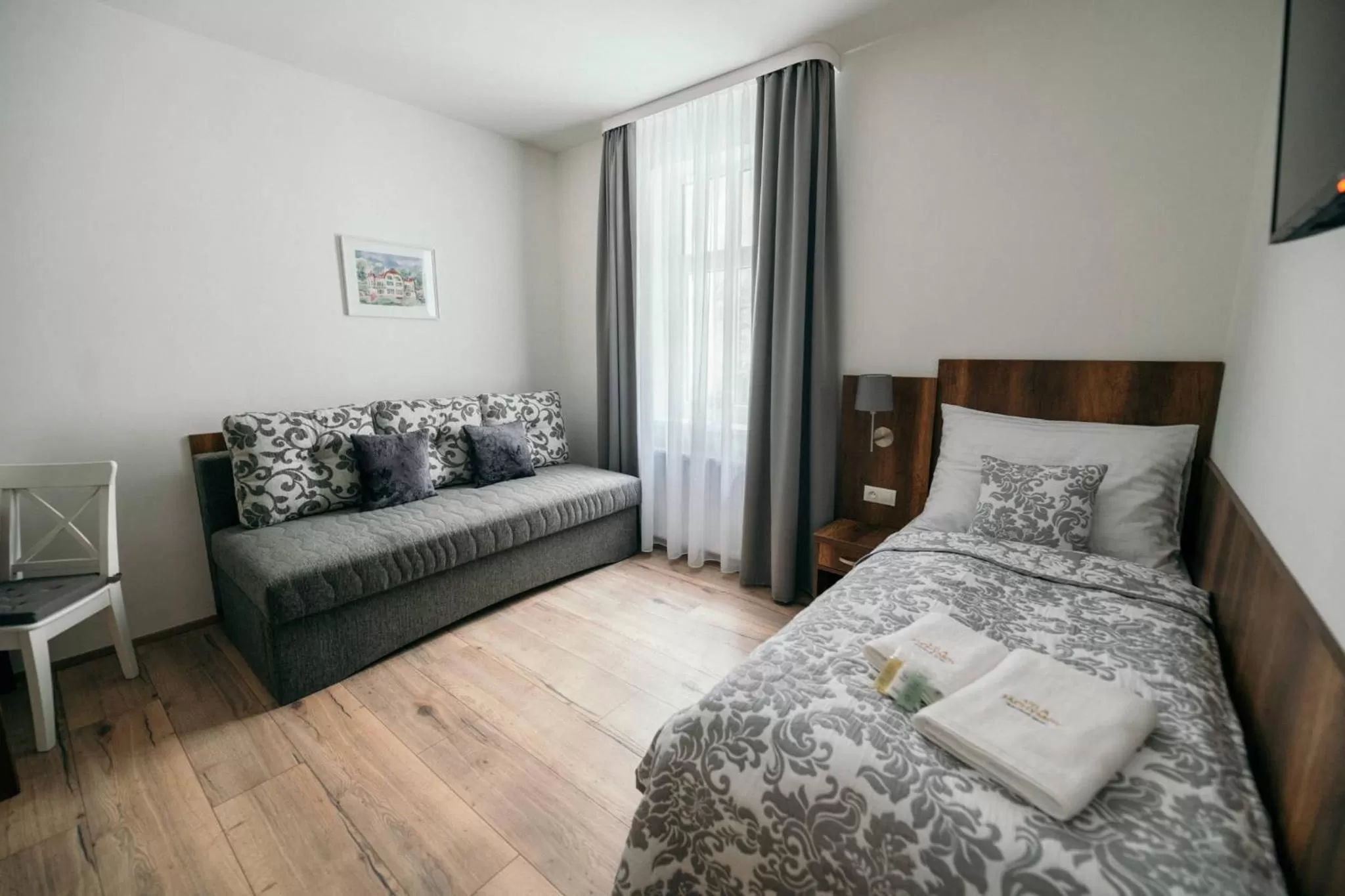 Photo of the whole room, Bed in Vila Jáchymov