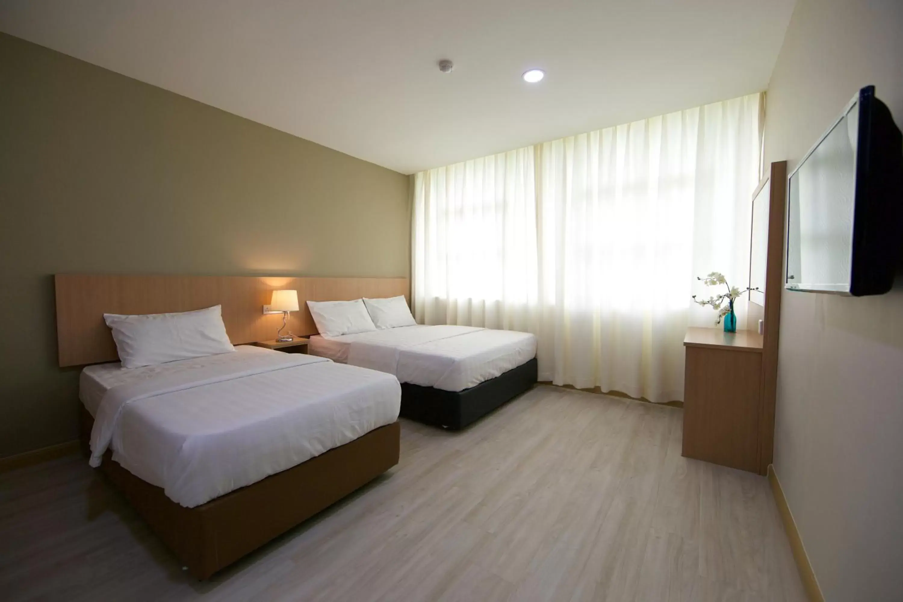 Property building, Bed in Labuan Avenue Hotel