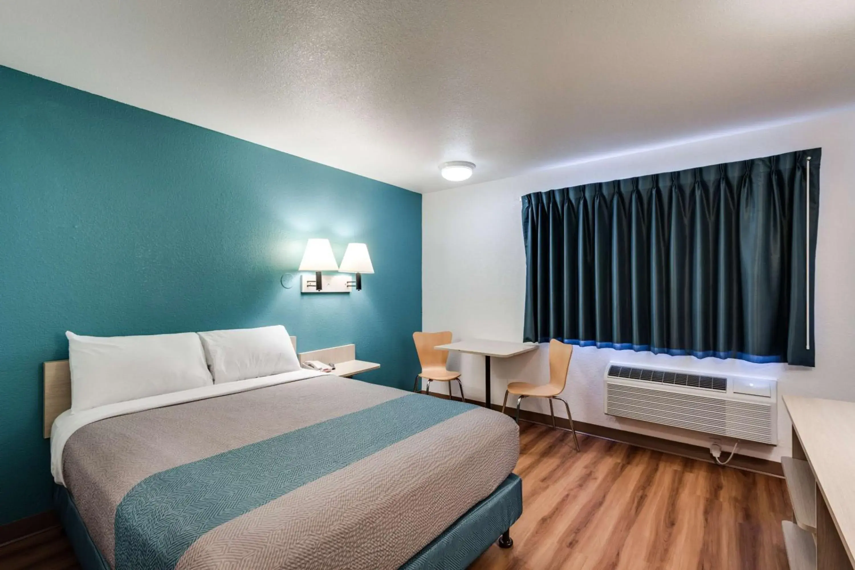 Bed in Motel 6-Spokane, WA - West