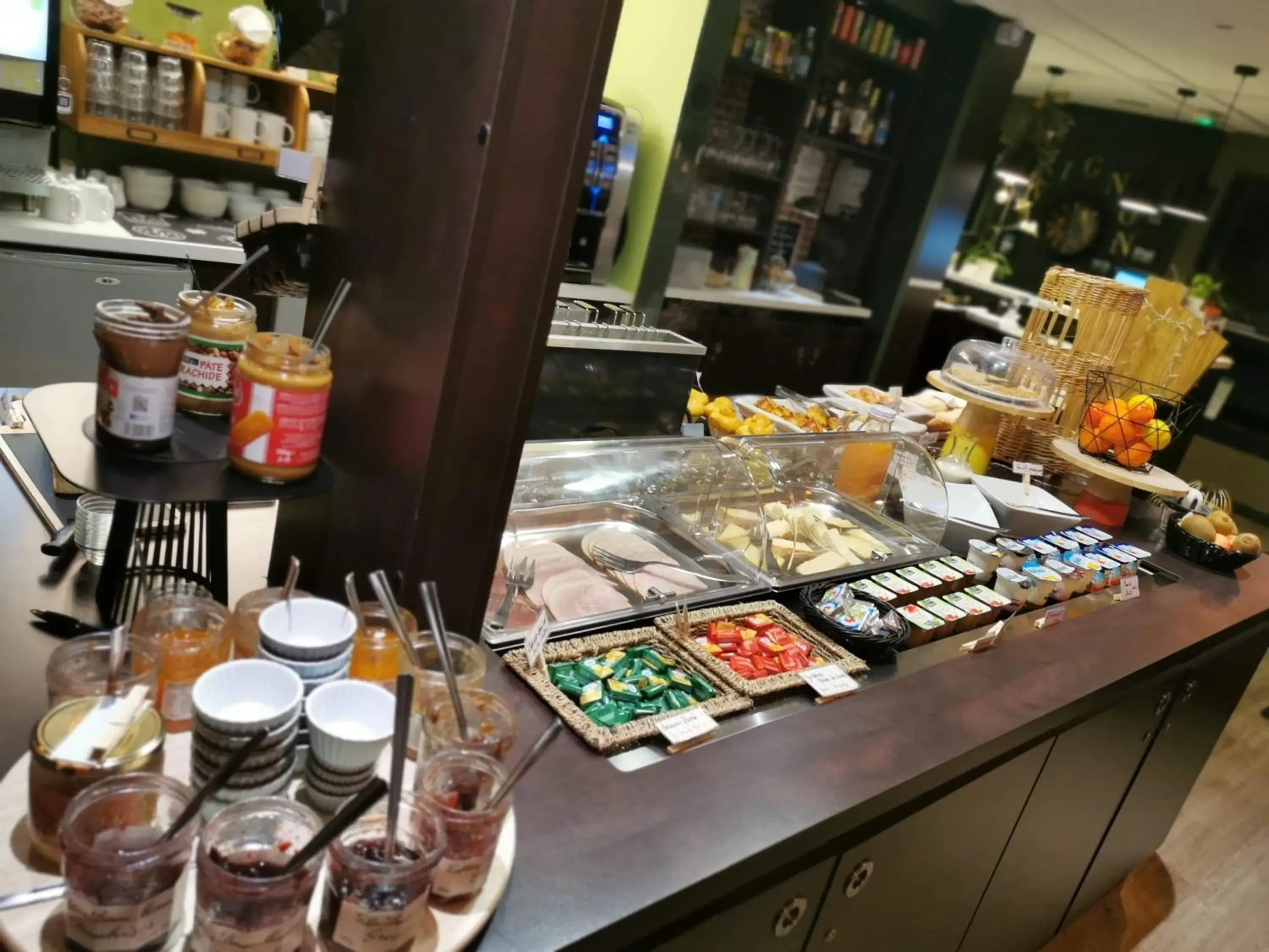 Buffet breakfast in Hôtel Kyriad Cap Sud Buffet breakfast in Hôtel Kyriad Cap Sud