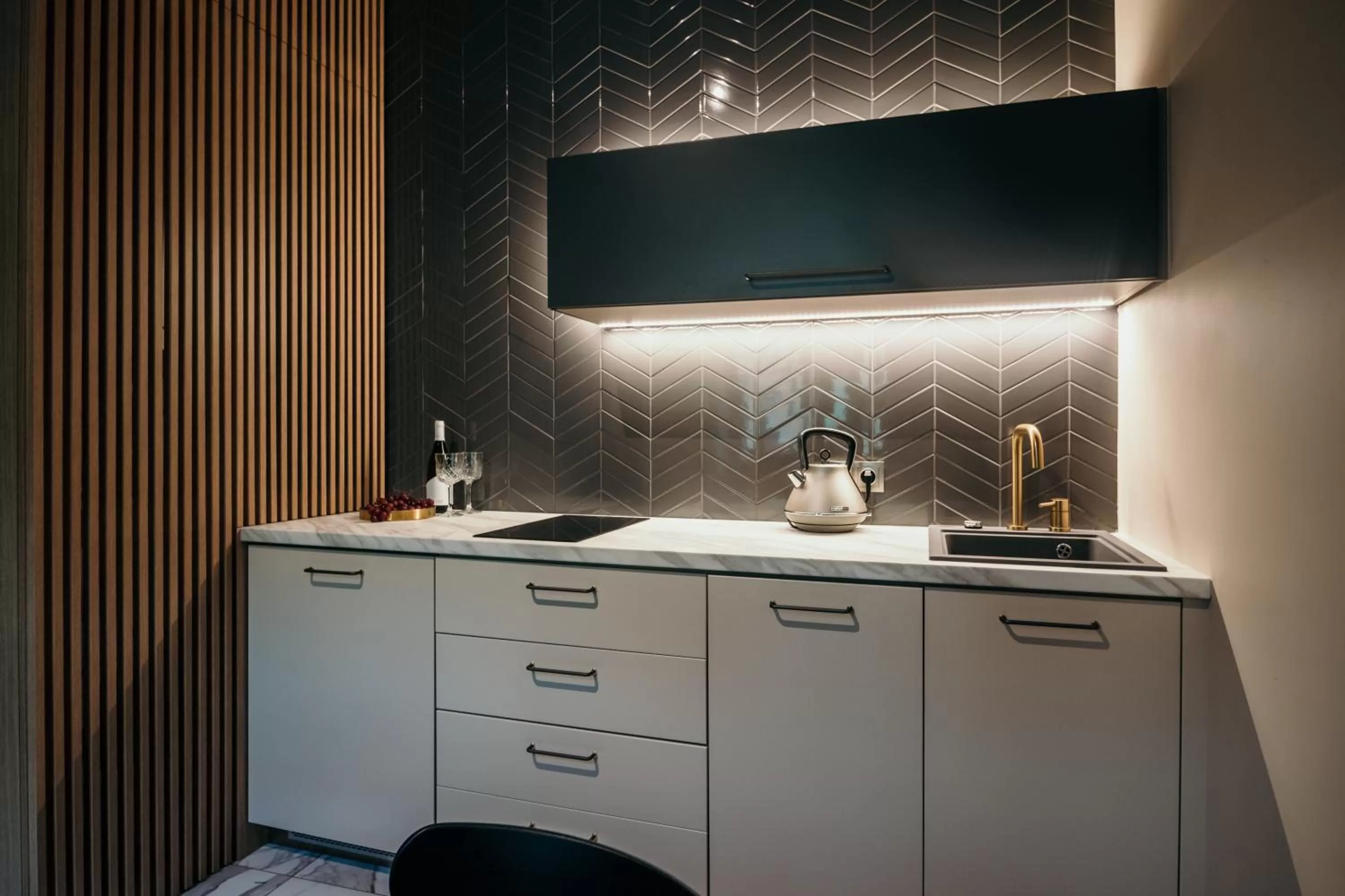 Kitchen or kitchenette in Apartamenty Małe Garbary