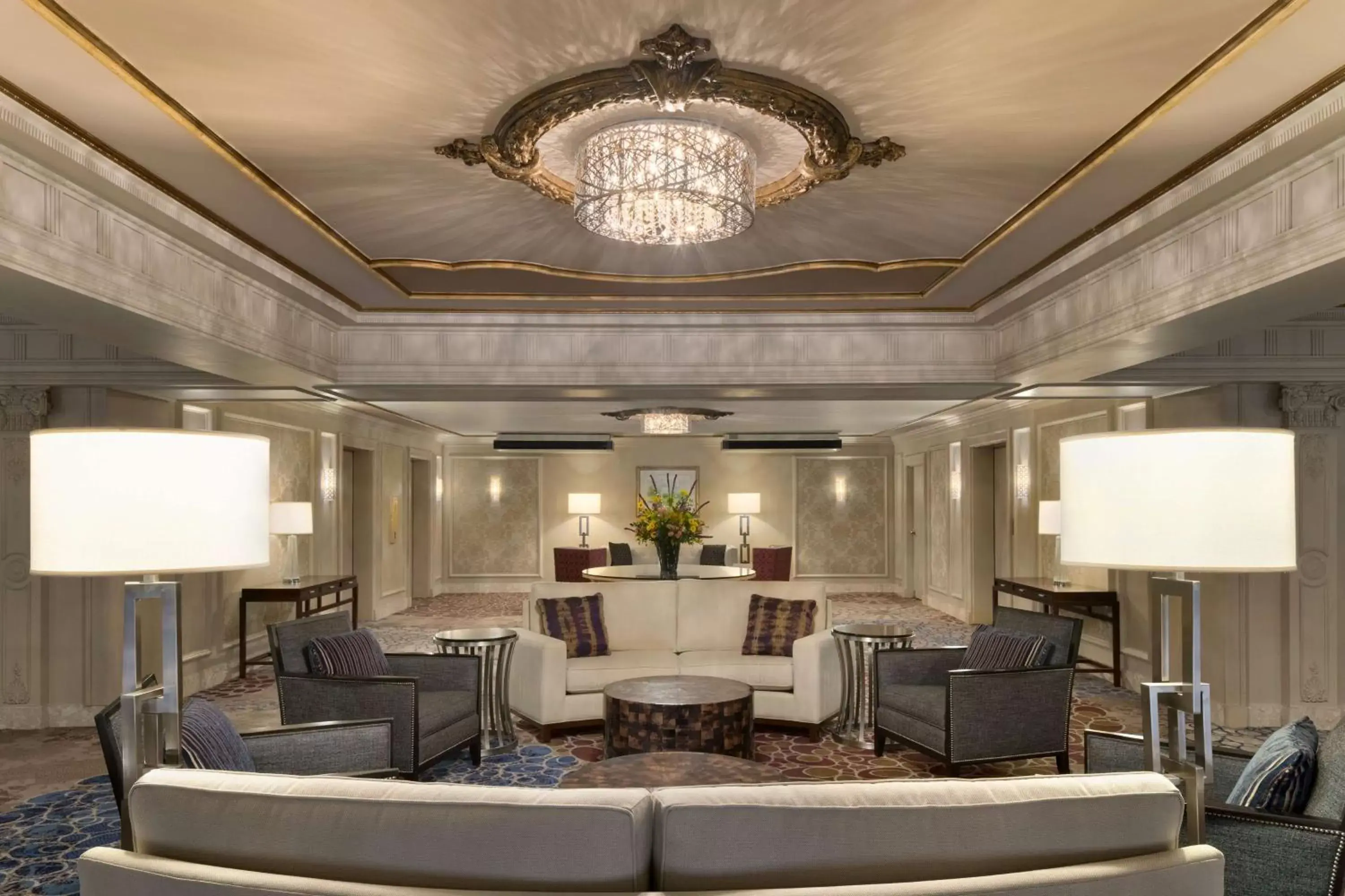 Lobby or reception in Hilton St. Louis Frontenac Lobby or reception in Hilton St. Louis Frontenac